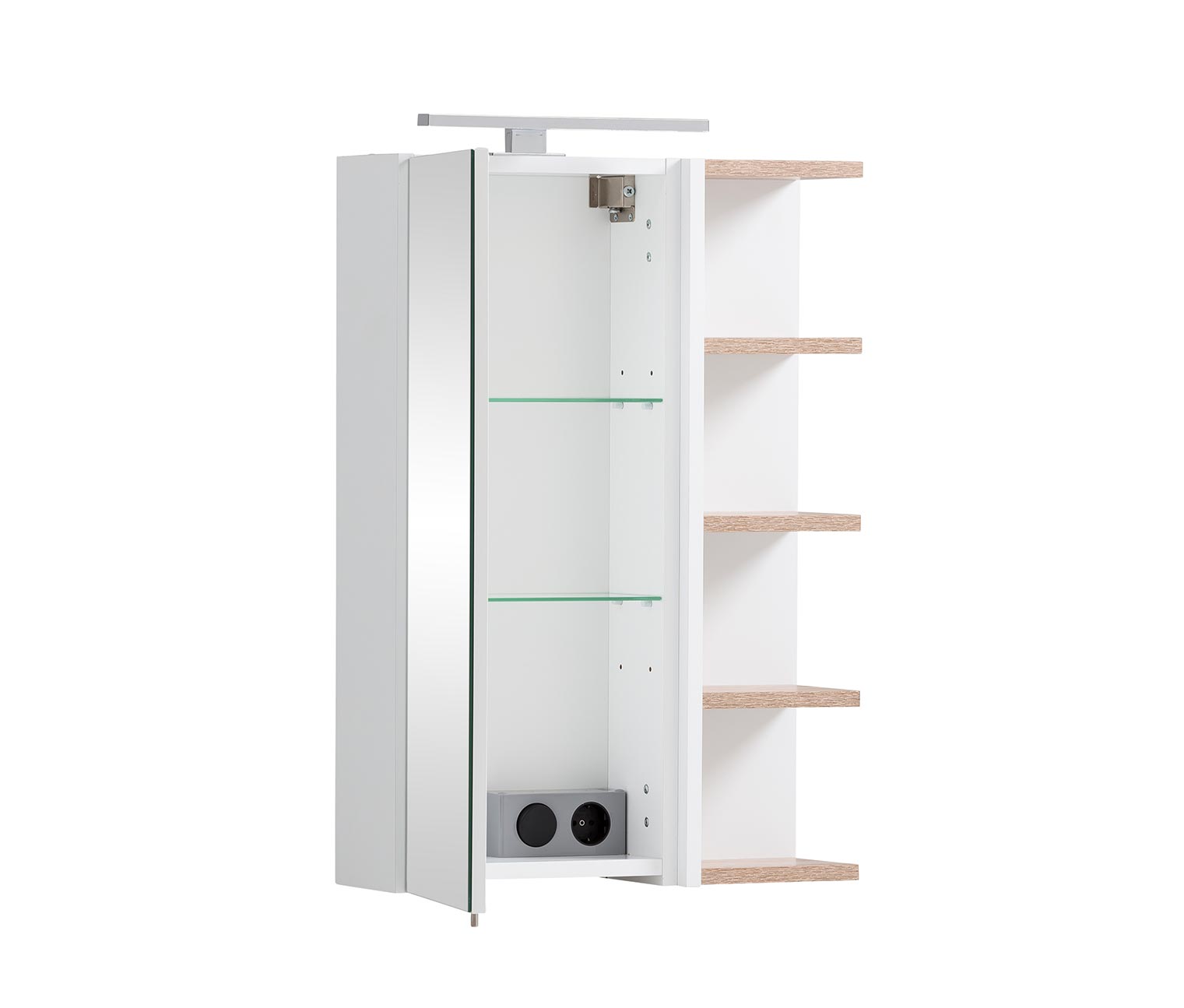 Thumbnail - Tchibo - Spiegelschrank »Balto« - 49,5x16x74,5cm - braun - Holz / Metall