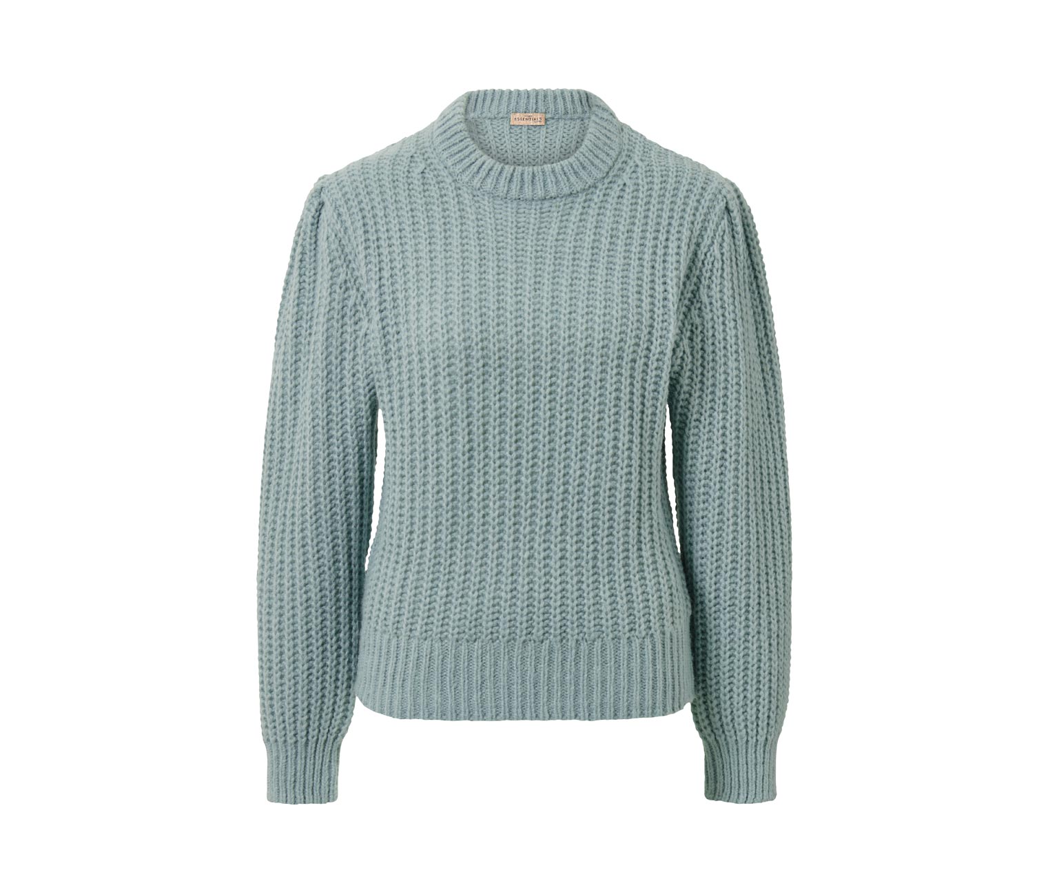 Thumbnail - Tchibo - Grobstrick-Pullover mit Wolle - Damen - Gr. M - blau