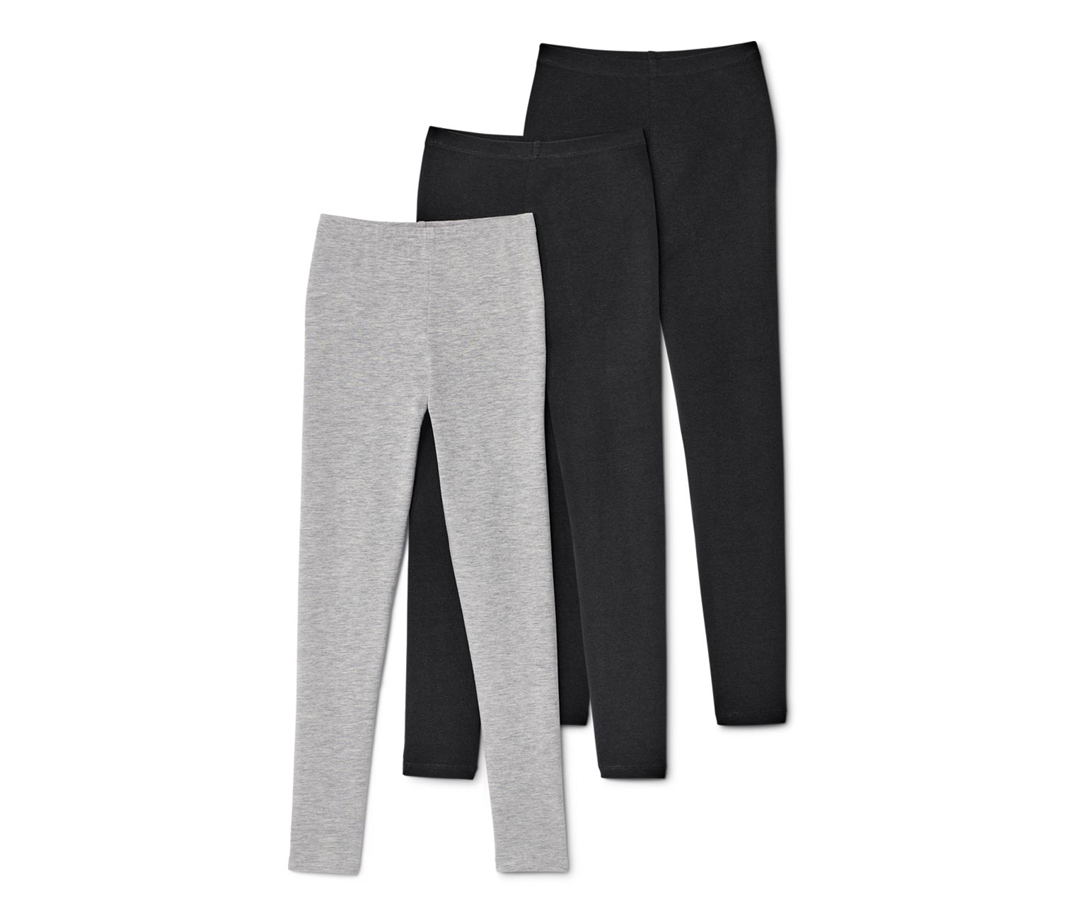 Thumbnail - Tchibo - 3 Kinder-Leggings - Mädchen - Gr. 146/152 - schwarz