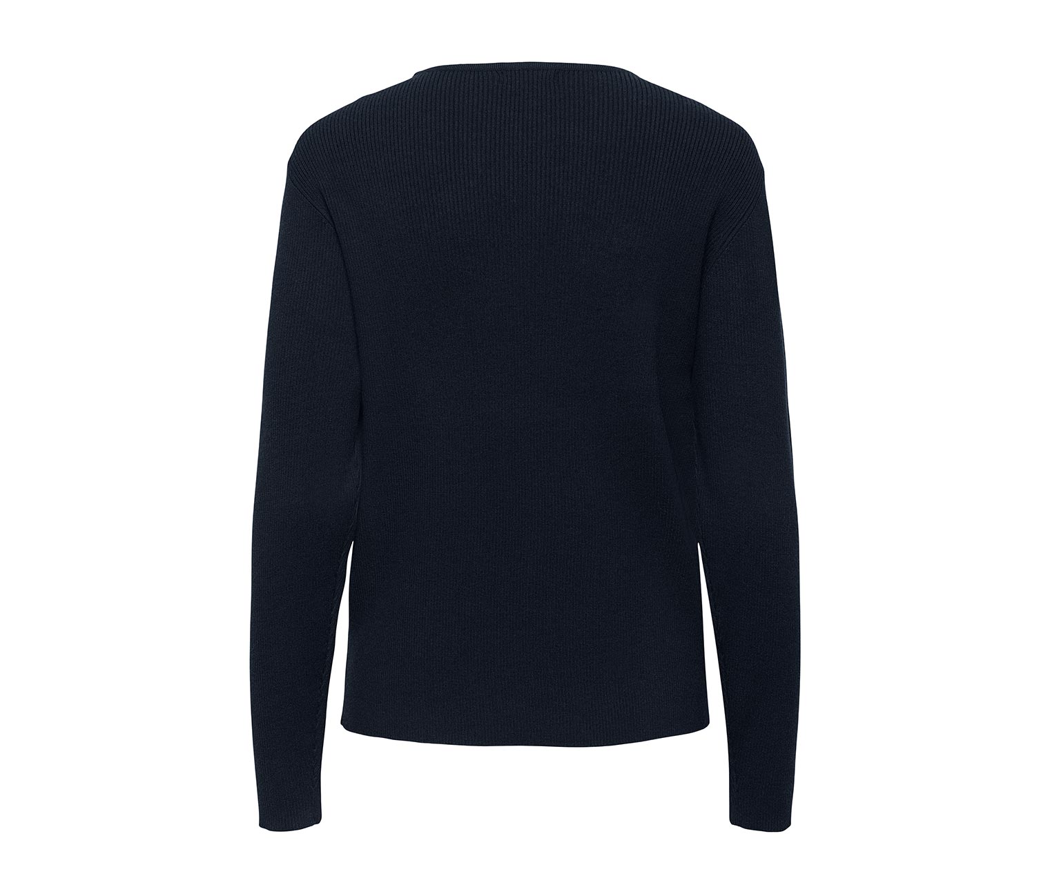 Thumbnail - Tchibo - Feinstrick-Pullover mit Kragen - Damen - Gr. XS - dunkelblau