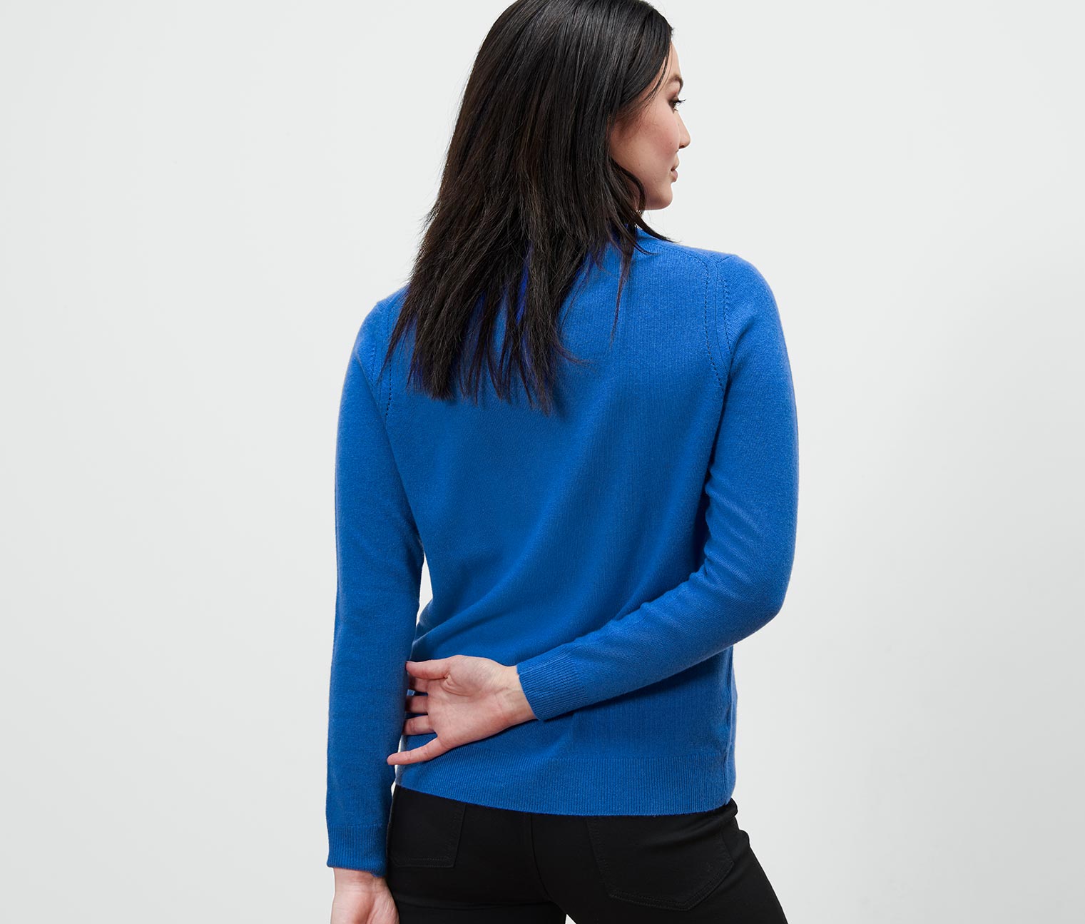 Thumbnail - Tchibo - Feinstrickpullover mit Cashmere - Damen - Gr. XXL - blau