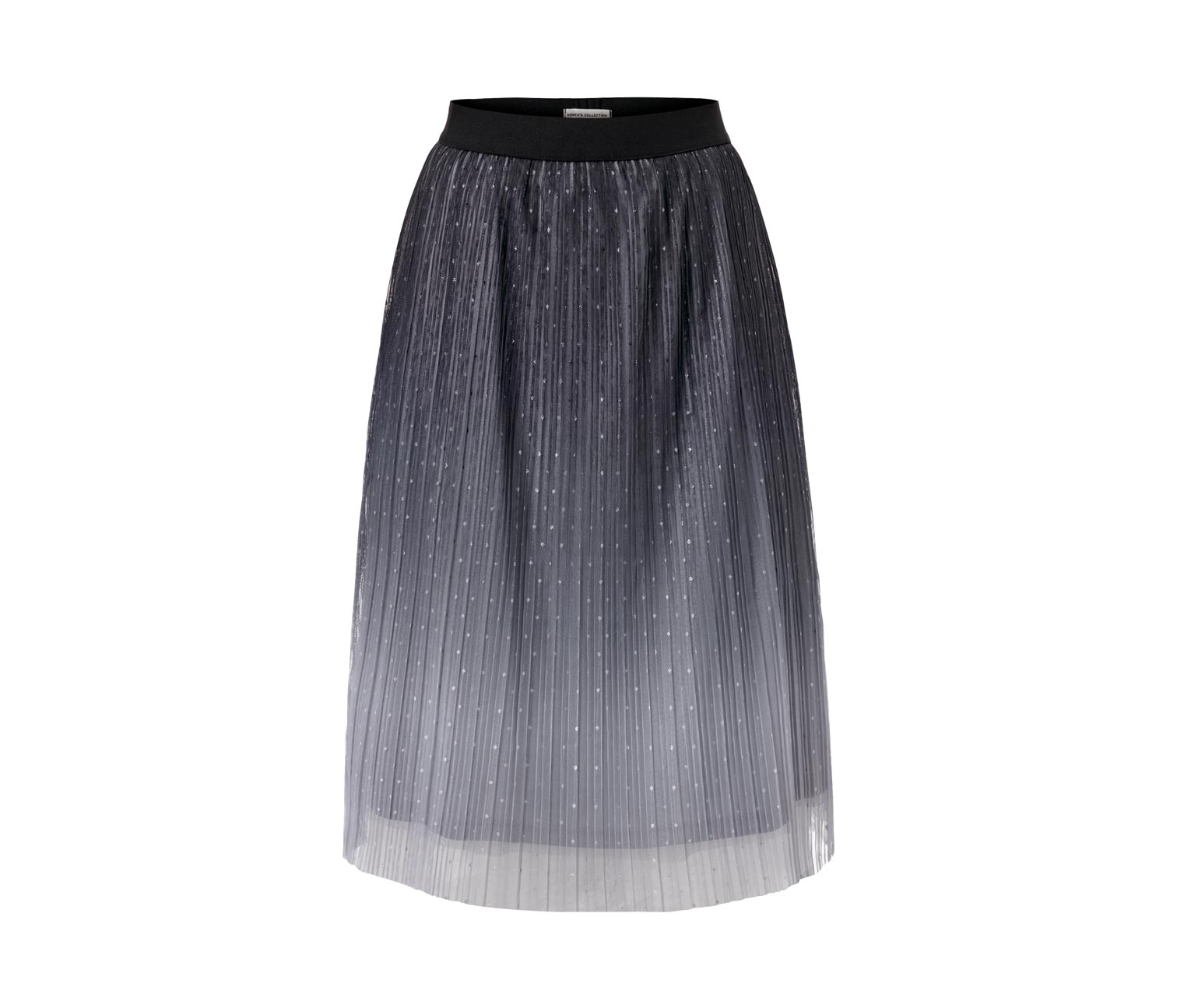 Thumbnail - Tchibo - Plissierter Tüllrock mit Farbverlauf - Damen - Gr. 44 - silber/jacquard