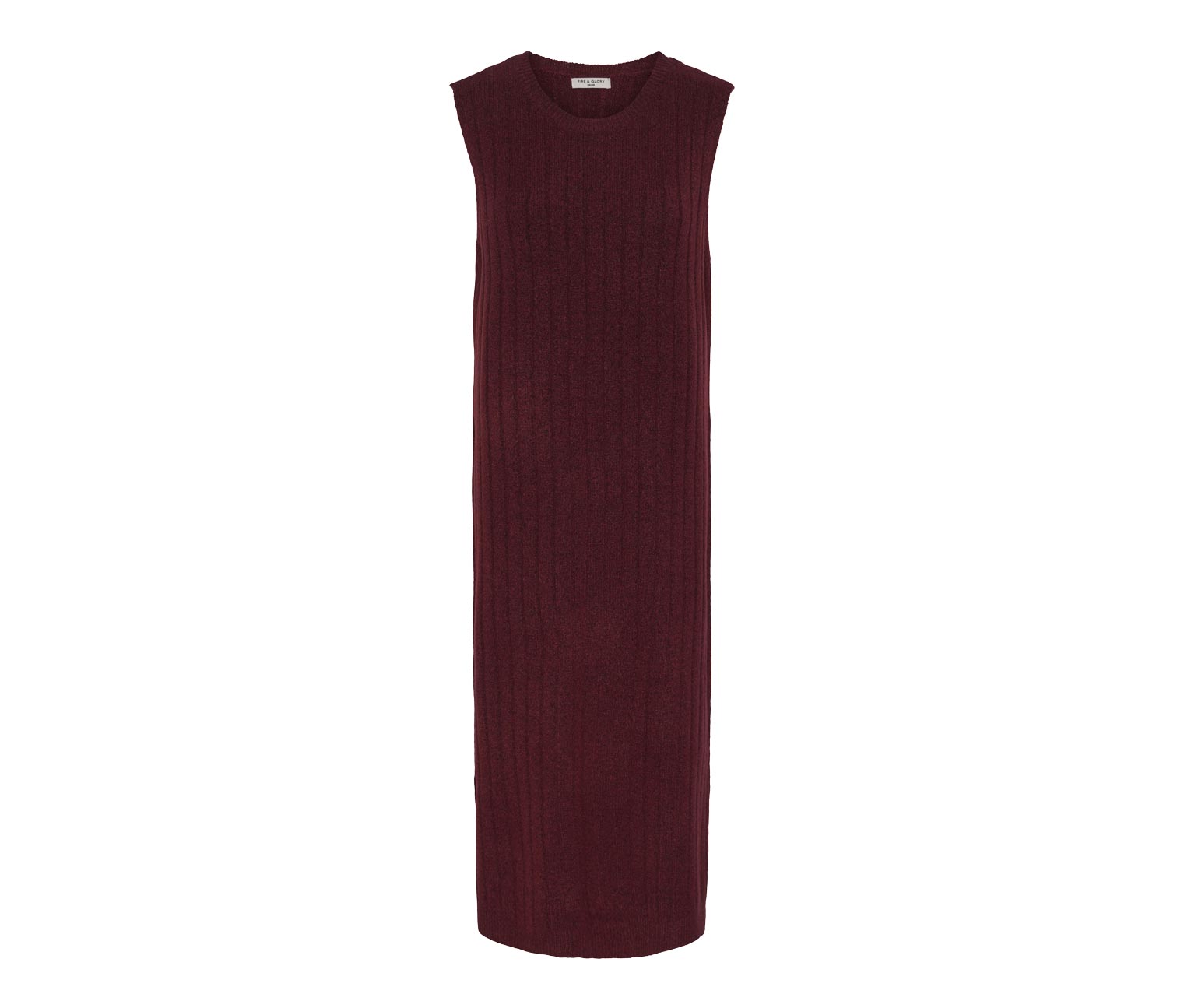 Thumbnail - Tchibo - Geripptes Strickkleid - Damen - Gr. M - rot