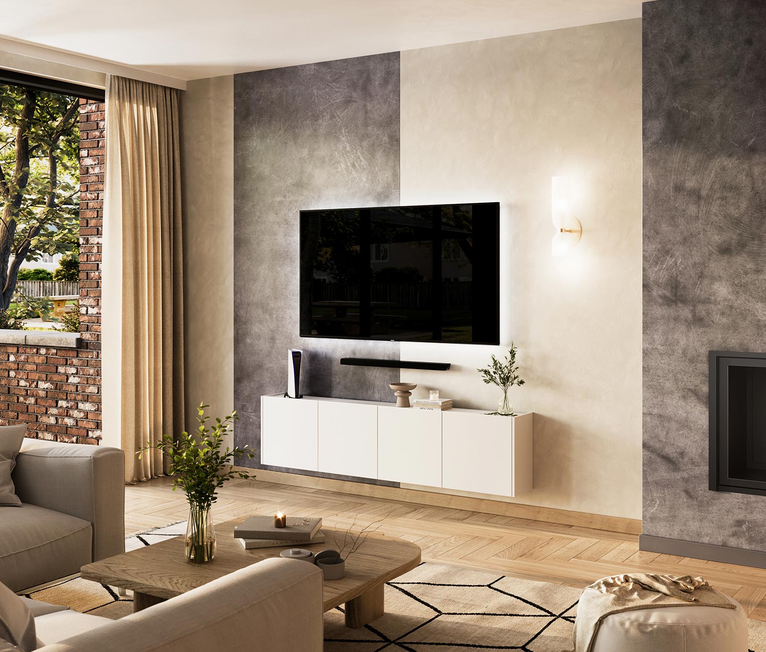 Thumbnail - Tchibo - Mehrzweckschrank »Piana« - 182x24x40cm - weiß - Holz