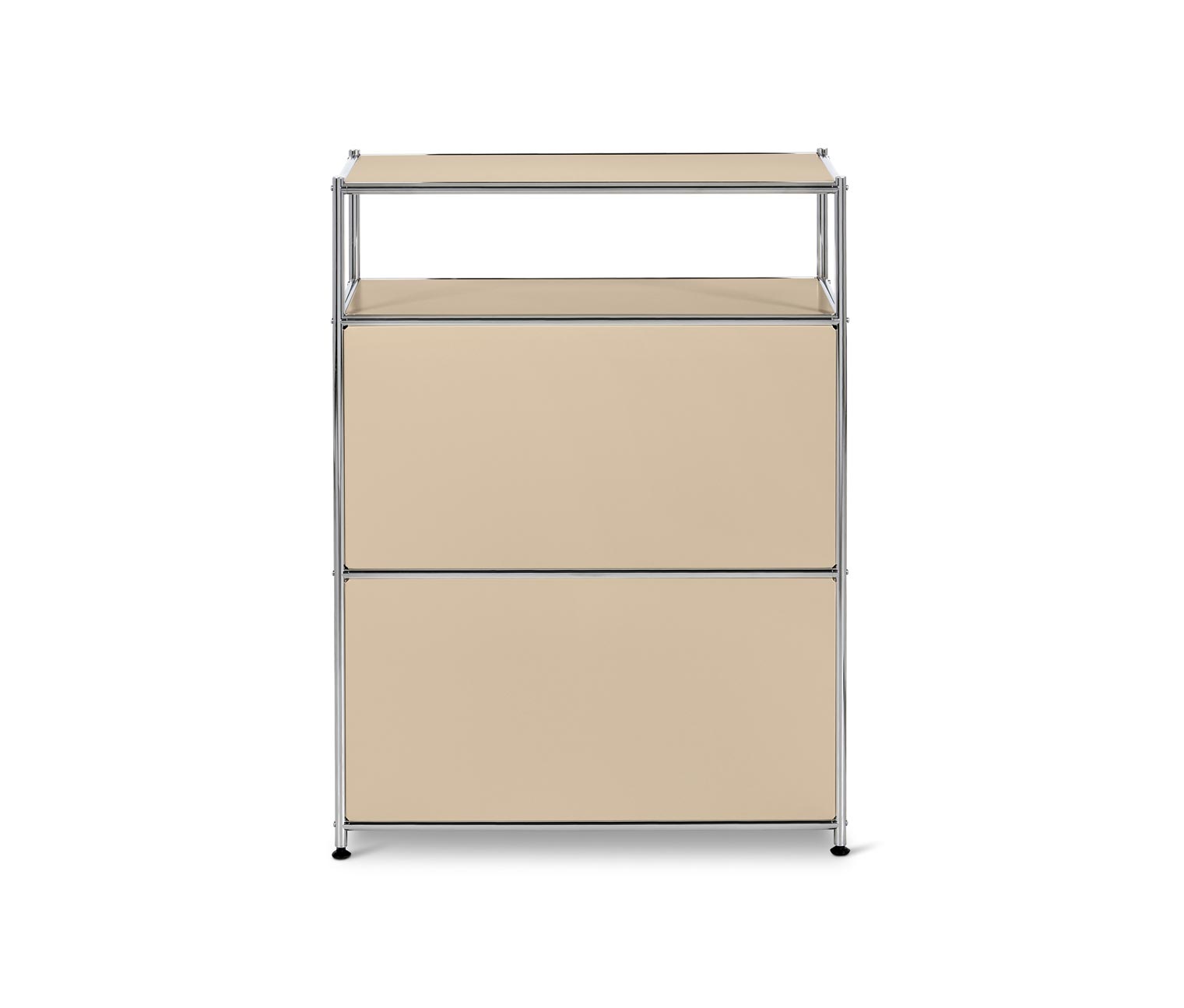 Thumbnail - Tchibo - Kommode Metall »Cn3« mit 2 Schubladen - 77x40x102cm - beige - Stahl / Aluminium / Kunststoff