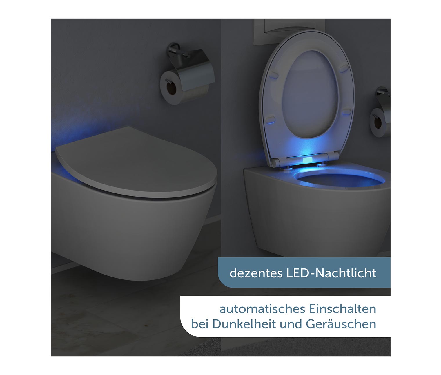 Thumbnail - Tchibo - Duroplast WC-Sitz mit LED Nachtlicht - weiß