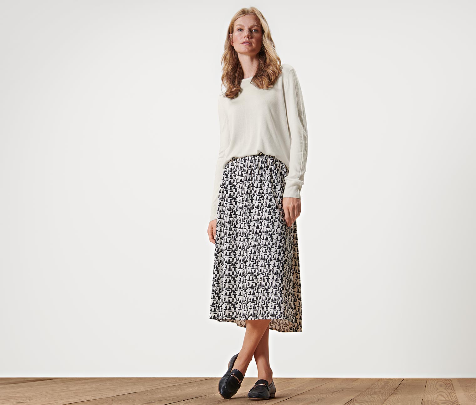 Thumbnail - Tchibo - Feinstrickpullover - Damen - Gr. XL - creme