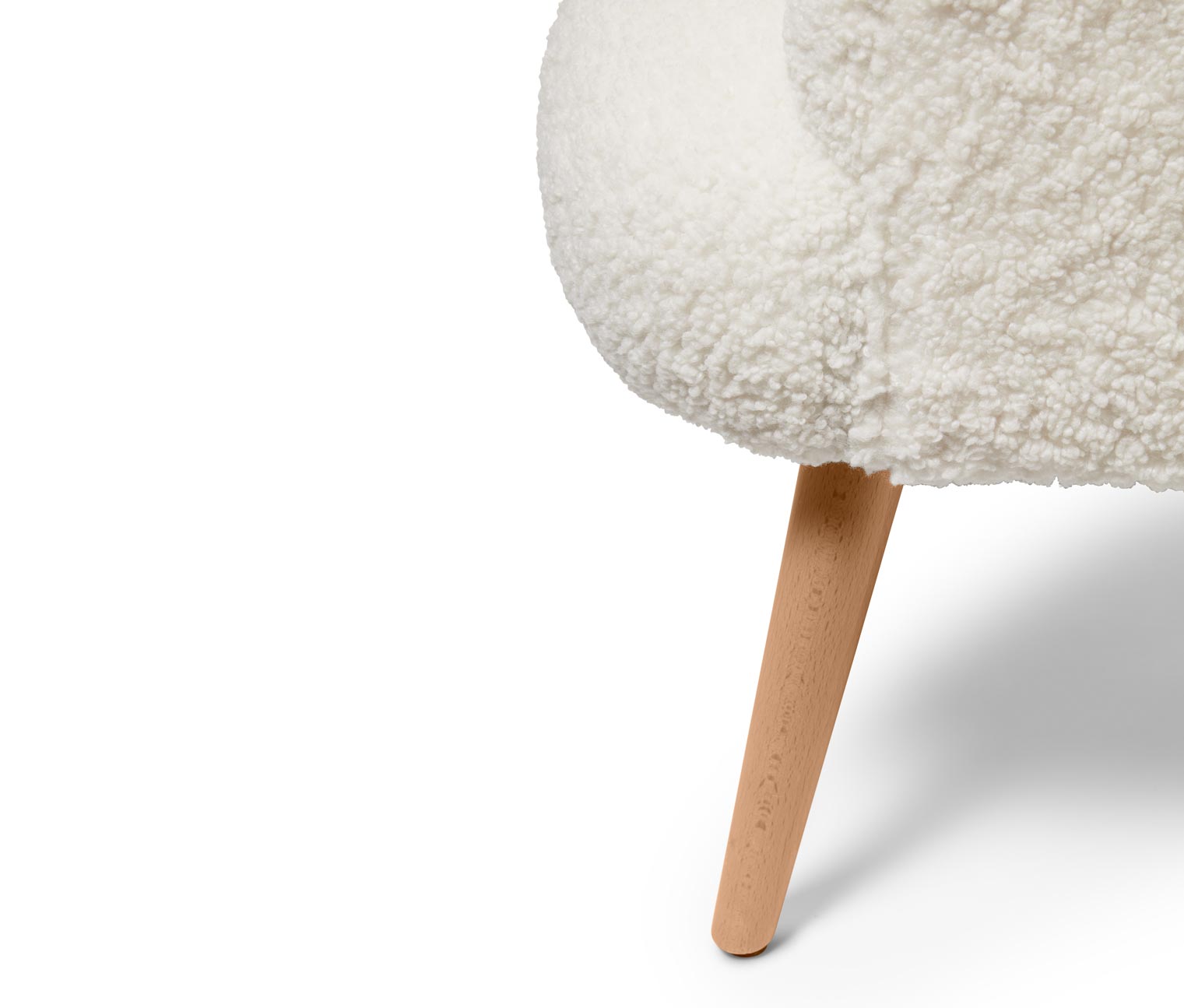 Thumbnail - Tchibo - Bouclé-Sessel mit Holzbeinen - 74x69x76cm - braun - Polyester / Buchenholz