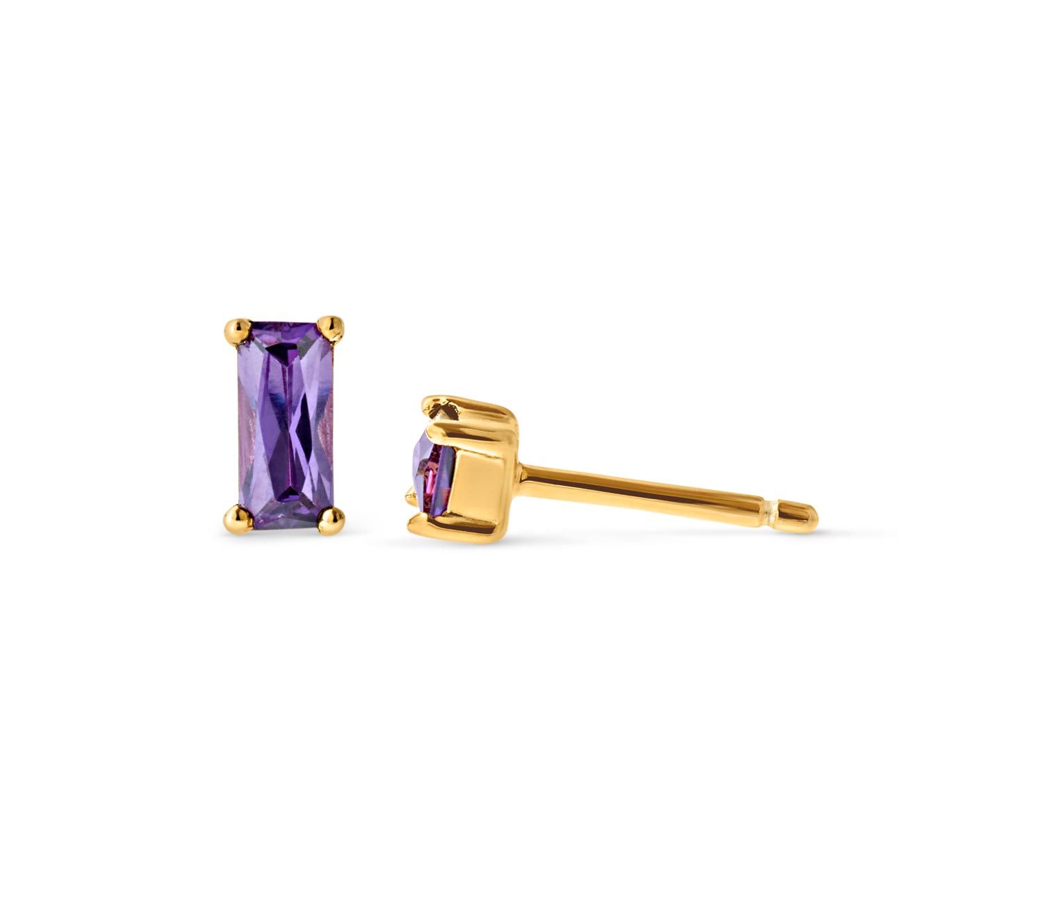 Thumbnail - Tchibo - 925 Silber Ohrstecker - lila