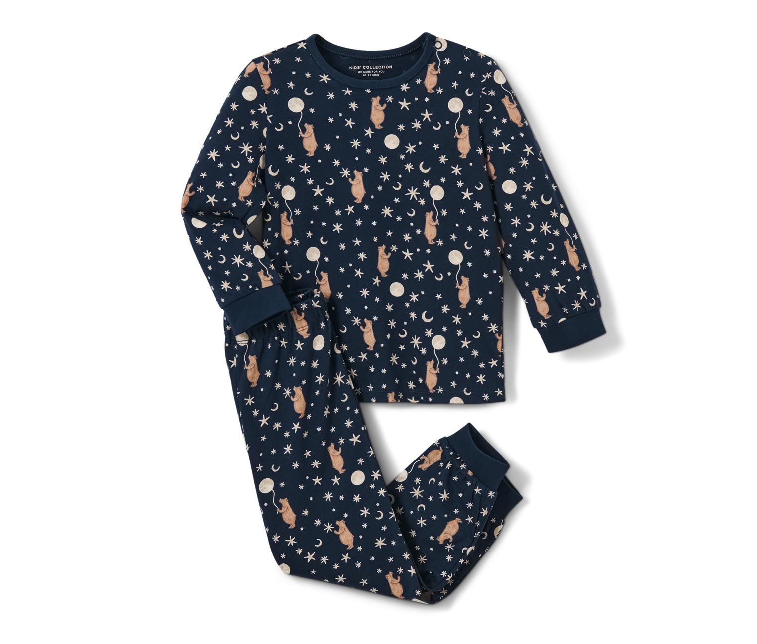 Thumbnail - Tchibo - Kinder-Pyjama - Herren - Gr. 86/92 - weiß