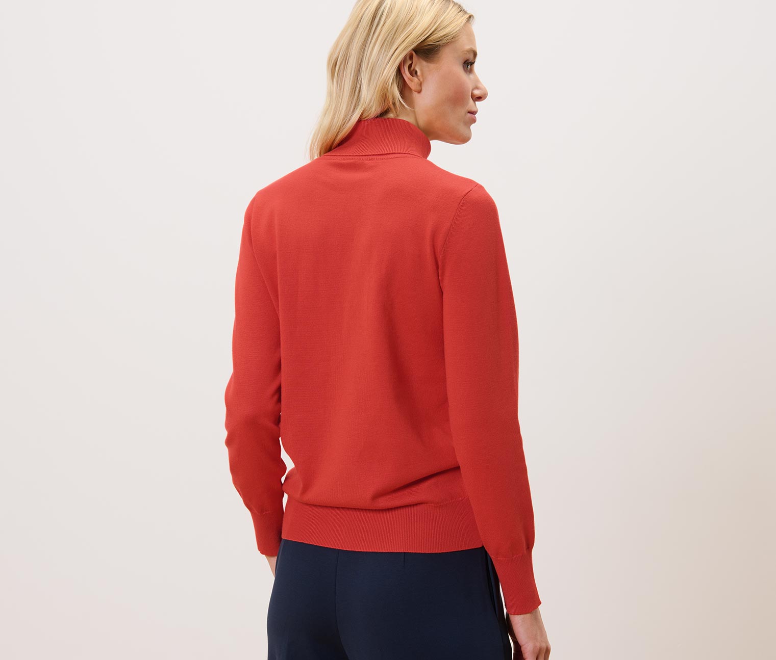 Thumbnail - Tchibo - Feinstrick-Rollkragenpullover - Damen - Gr. XXL - rostrot