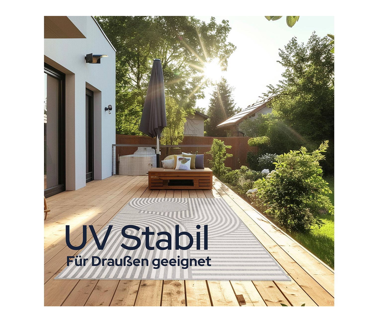 Thumbnail - Tchibo - Outdoor-Teppich »Arc Symphony« - creme