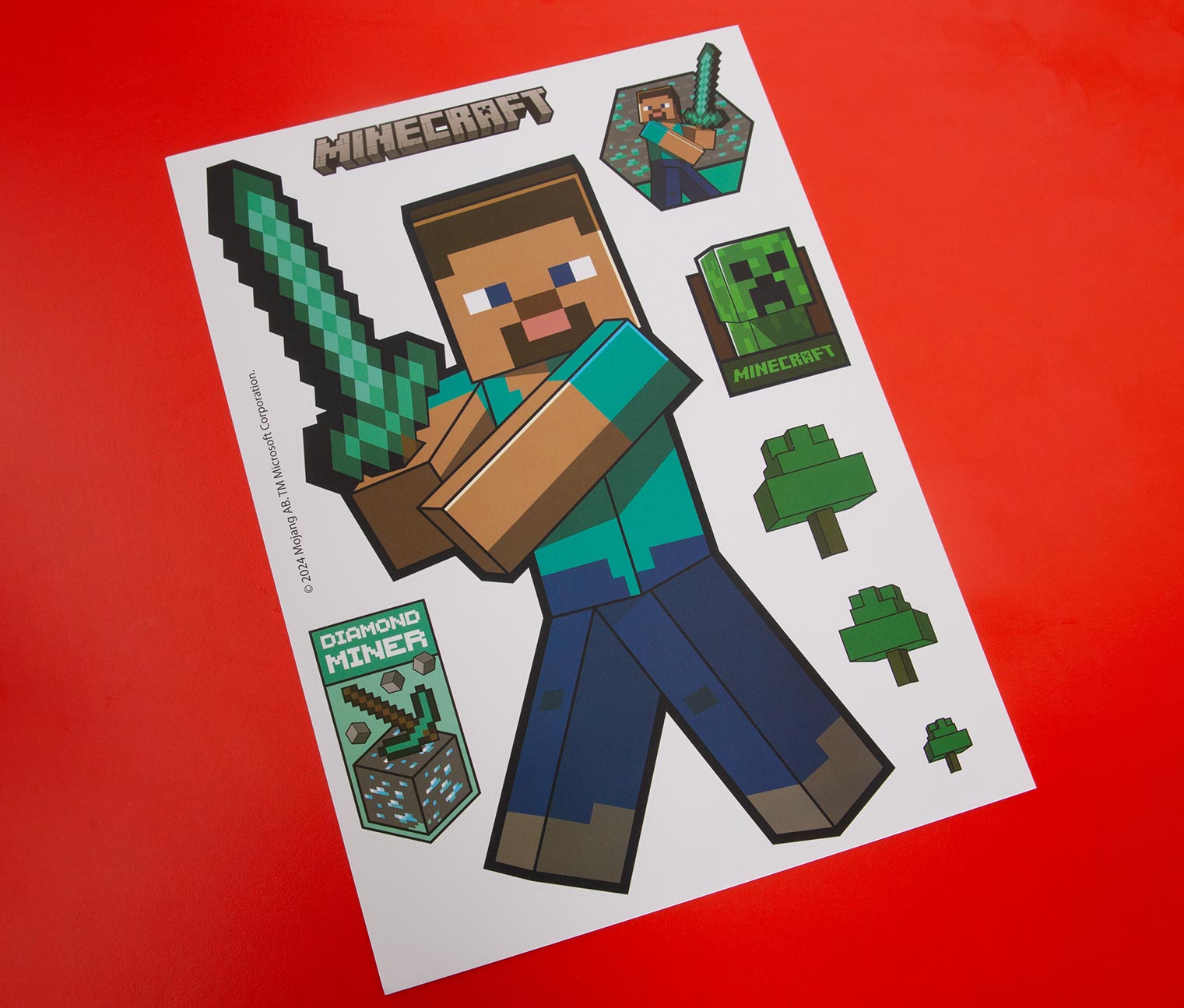 Thumbnail - Tchibo - 6 Minecraft Wandtattoos - mehrfarbig