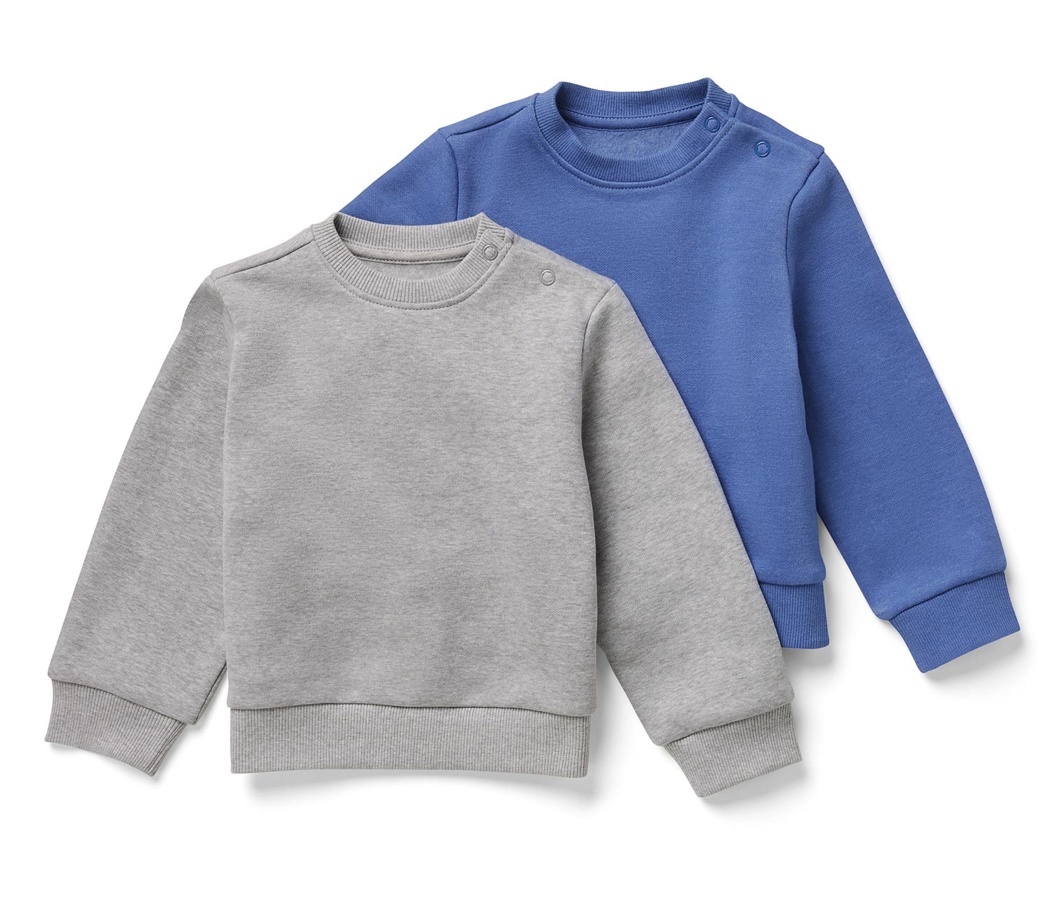 Thumbnail - Tchibo - 2 Kinder-Sweatshirts mit angerauter Innenseite - Herren - Gr. 134/140 - blau