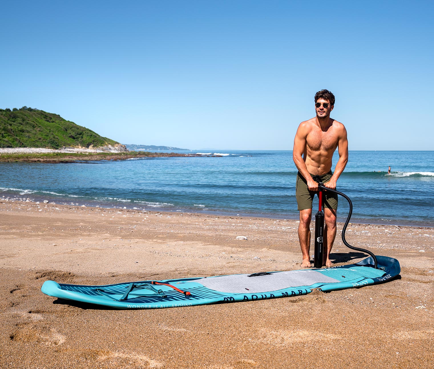 Thumbnail - Aqua Marina SUP Boad »Beast« 10'6" - blau-grün