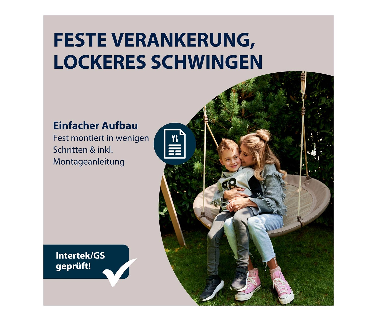 Thumbnail - Hudora Nestschaukel »Lounge« - beige