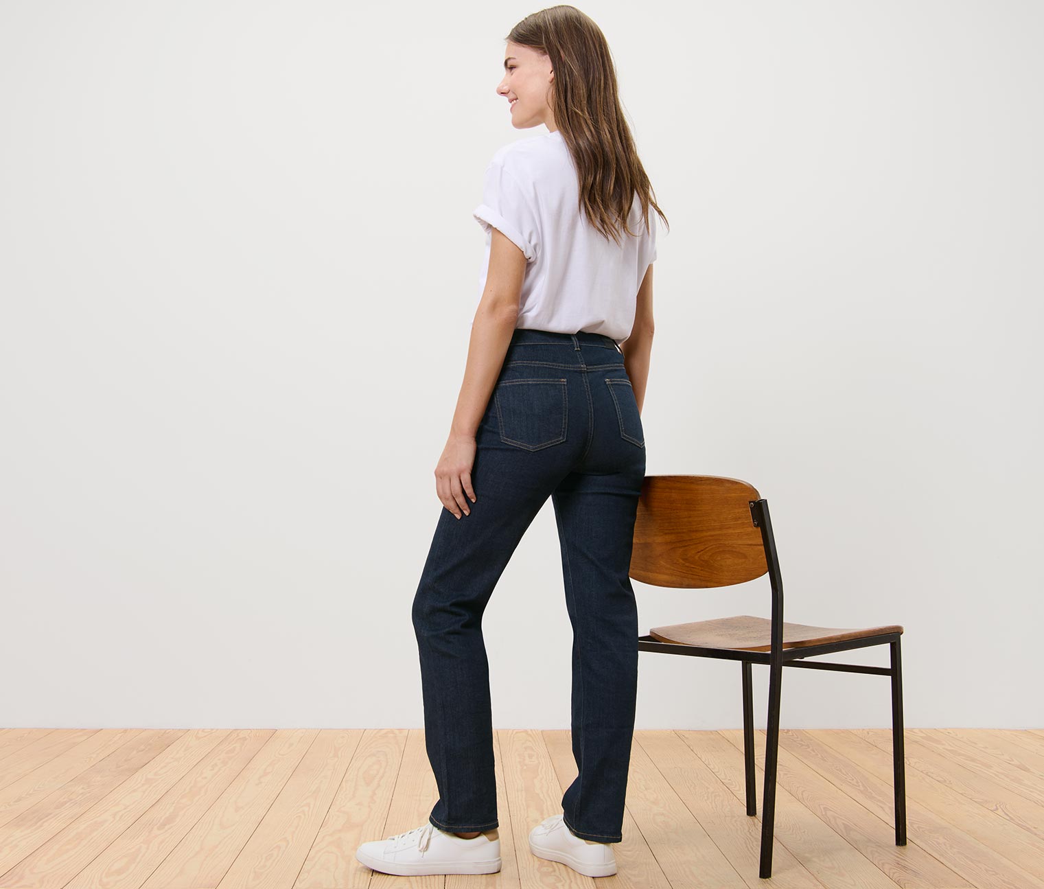 Thumbnail - Tchibo - Straight Jeans – Fit »Kira« - Damen - Gr. 48 - dunkelblau