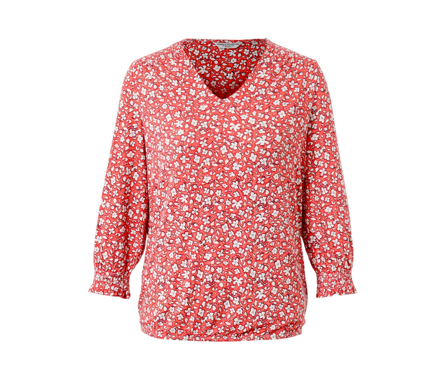 Thumbnail - Tchibo - Bedrucktes Blusenshirt - Damen - Gr. S - creme/print