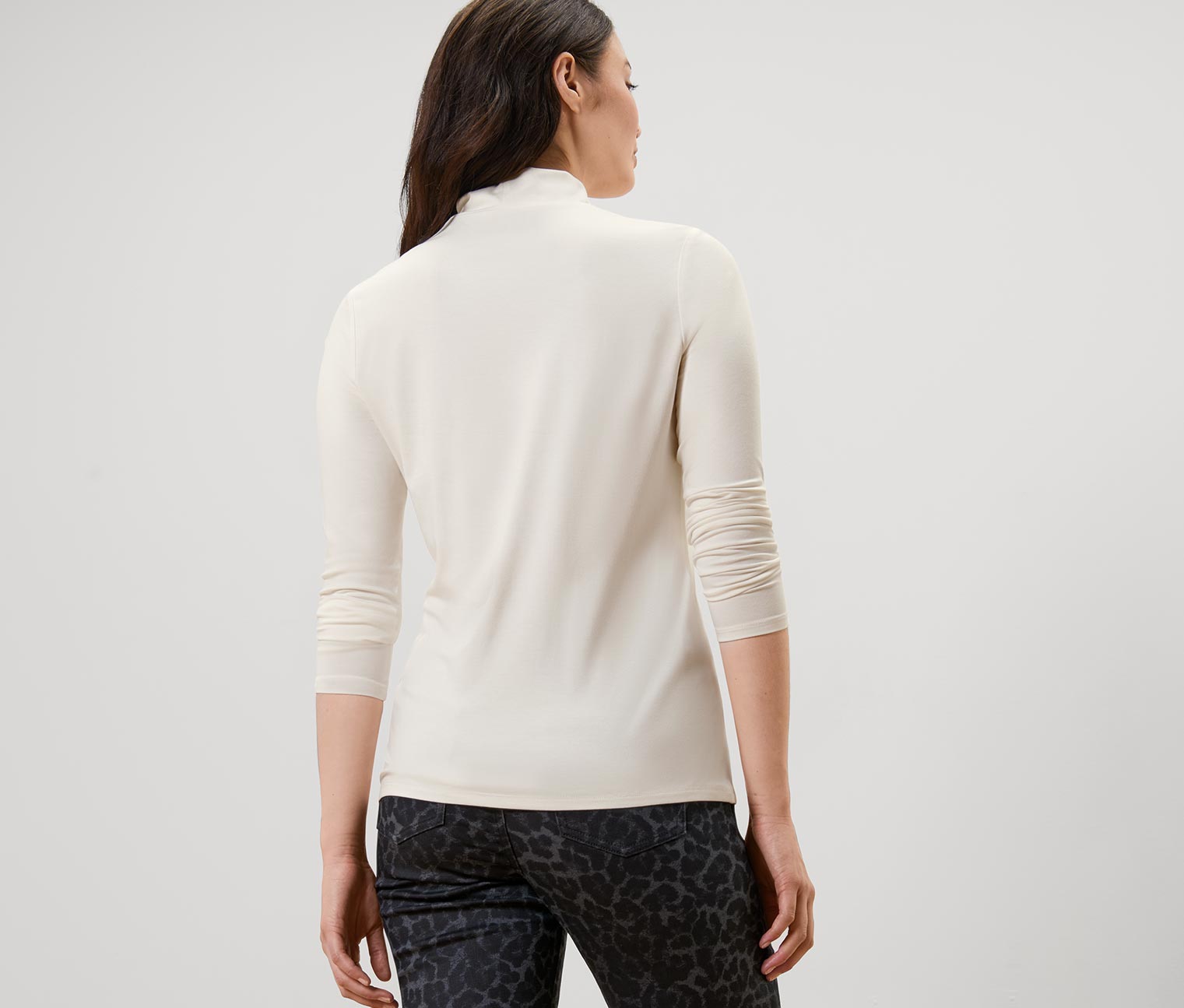 Thumbnail - Tchibo - Blusenshirt mit Stehkragen - Damen - Gr. S - creme