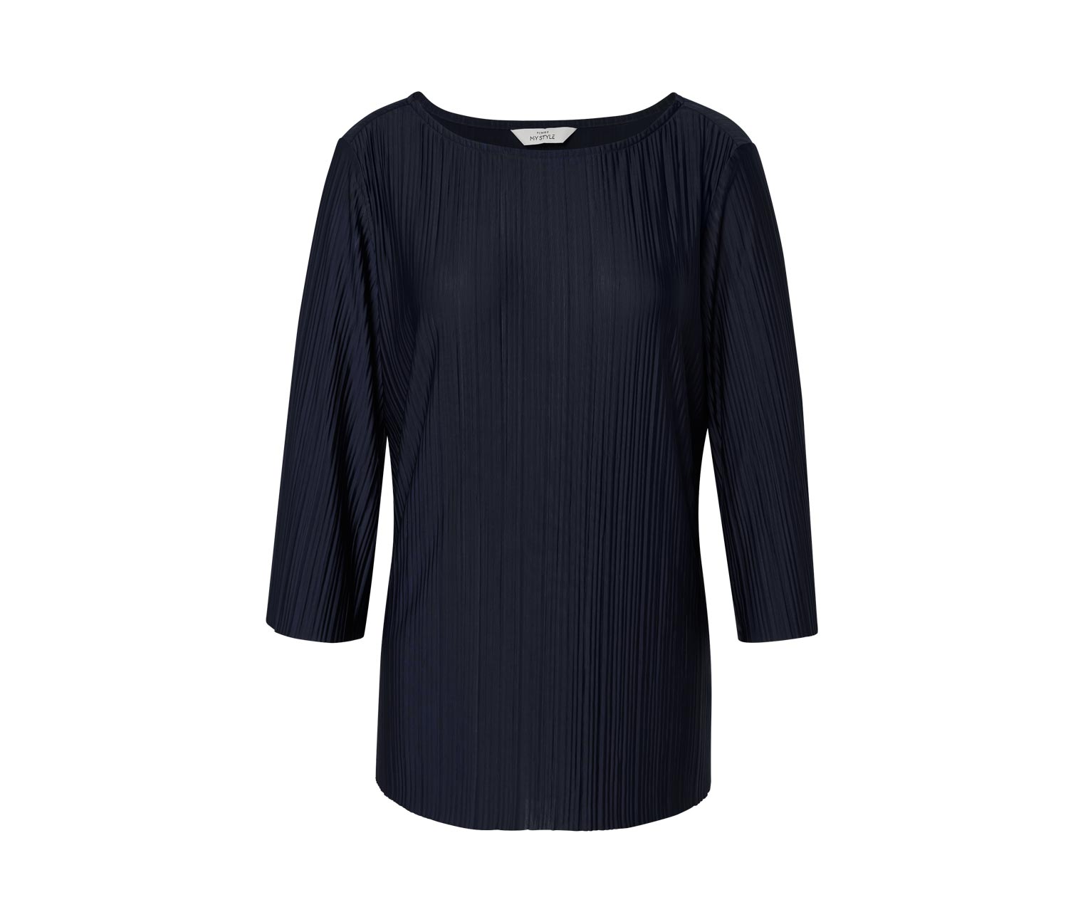 Thumbnail - Tchibo - Plissee-Blusenshirt - Gr. M - dunkelblau