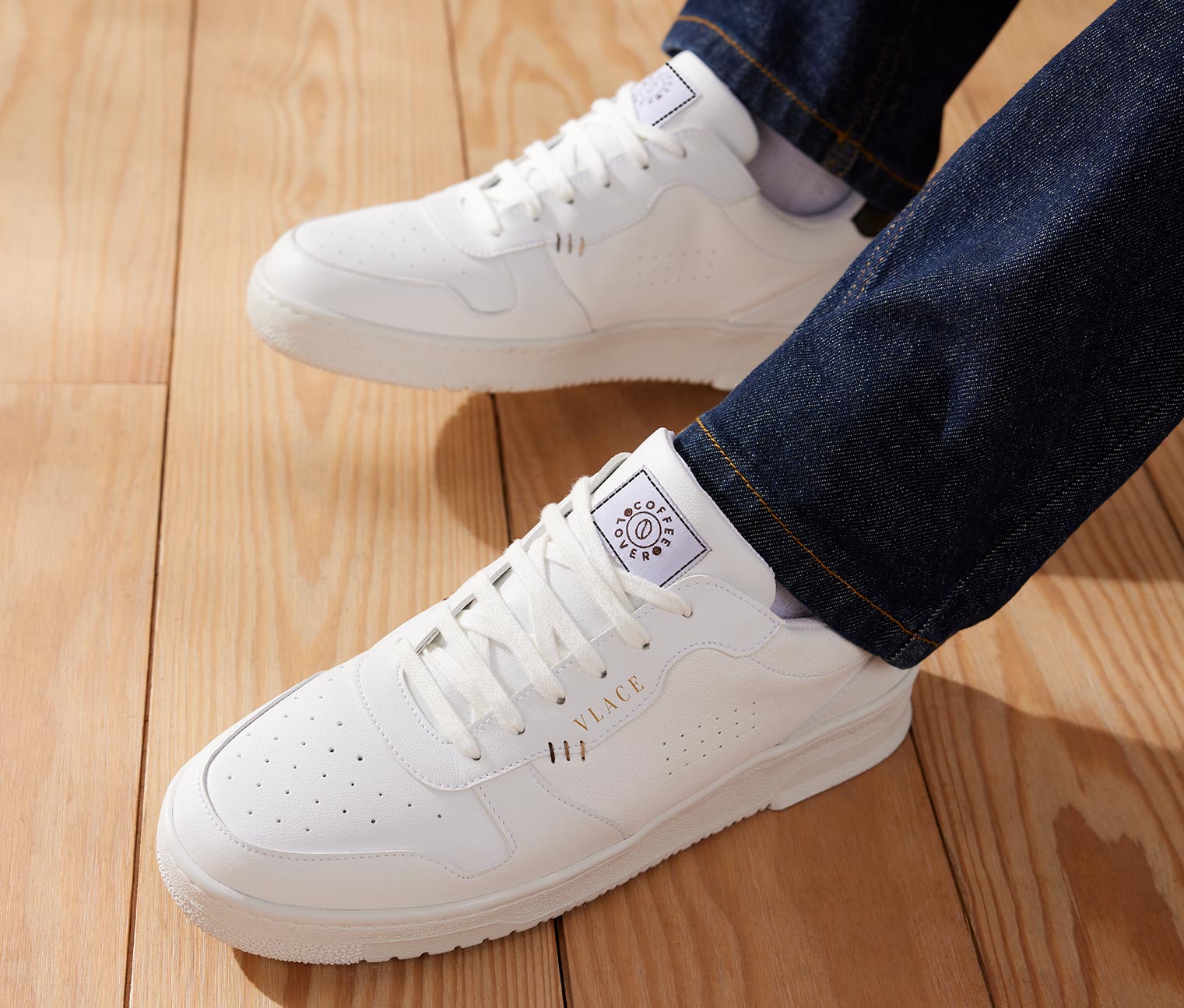 Thumbnail - Tchibo x Vlace Coffee Lover Sneaker - Gr. 44 - braun