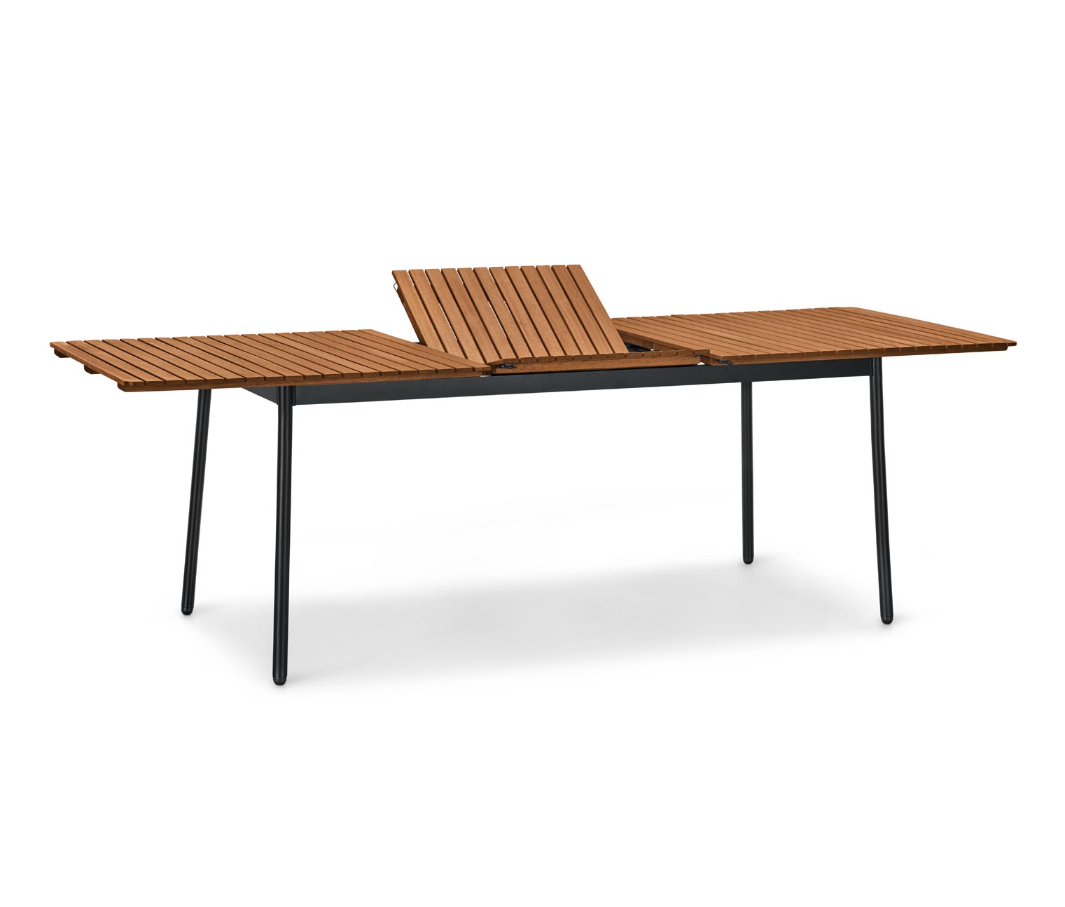 Thumbnail - Tchibo - Ausziehtisch »Elin« - 181,5x90x75,5cm - schwarz - Eukalyptus-Massivholz / Aluminium / Stahl