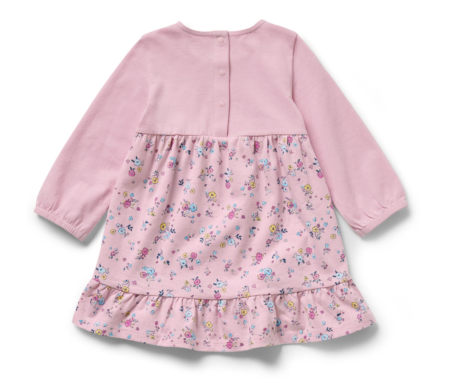 Thumbnail - Tchibo - Baby-Jerseykleid - Baby - Gr. 74/80 - rosa/geblümt