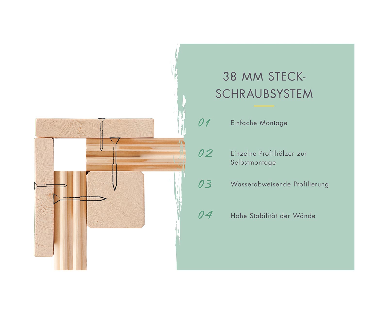 Thumbnail - Karibu modernes Gartenhaus mit Schiebetür »Noelia« - 308x308x242cm - anthrazit - Fichtenholz / Aluminium