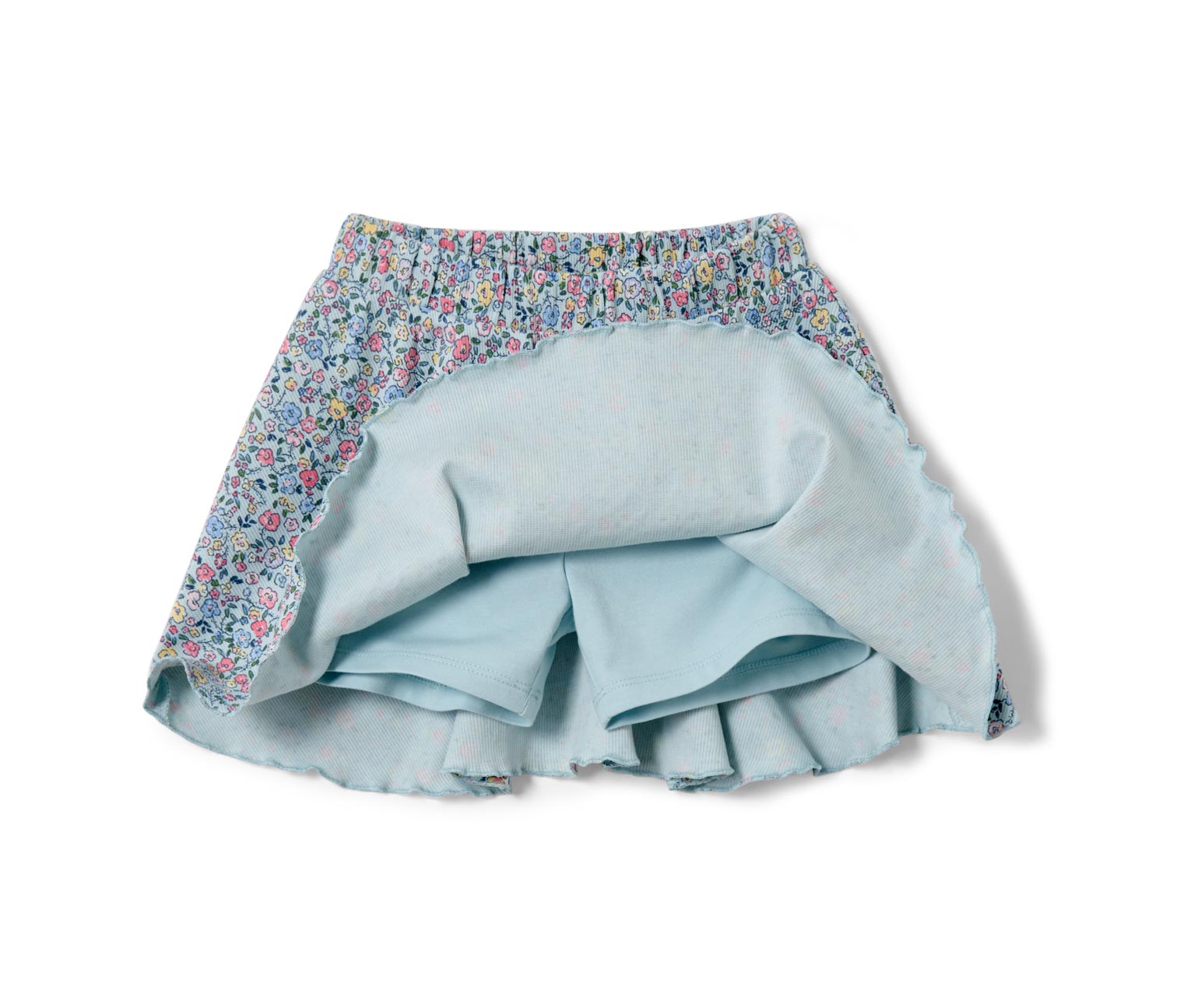 Thumbnail - Tchibo - Kinder-Rock mit Hose - Mädchen - Gr. 110/116 - hellblau/geblümt