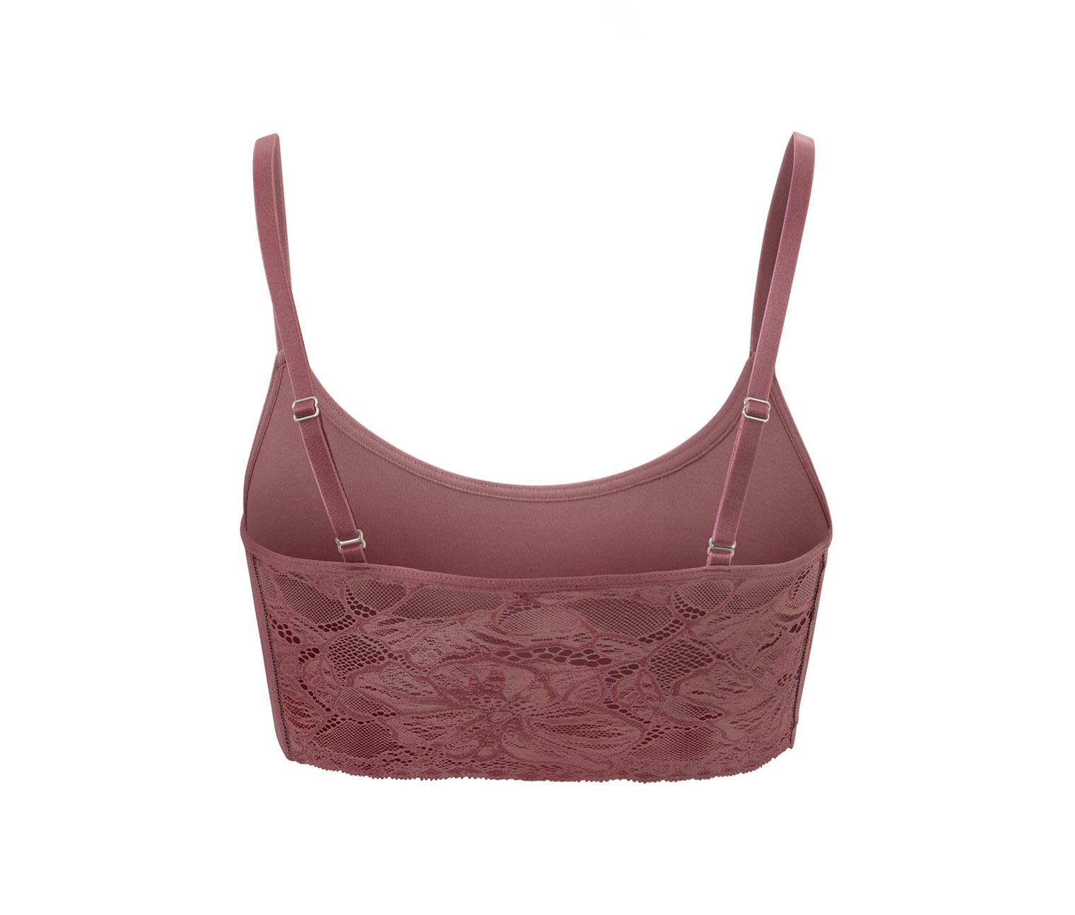 Thumbnail - Tchibo - Seamless-Bustier mit Spitze - Damen - Gr. L - braun