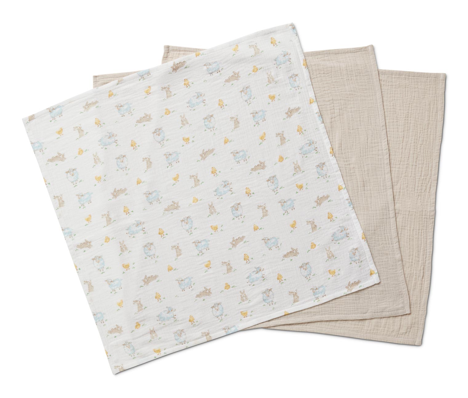 Thumbnail - Tchibo - 3 Baby-Musselin-Tücher - beige