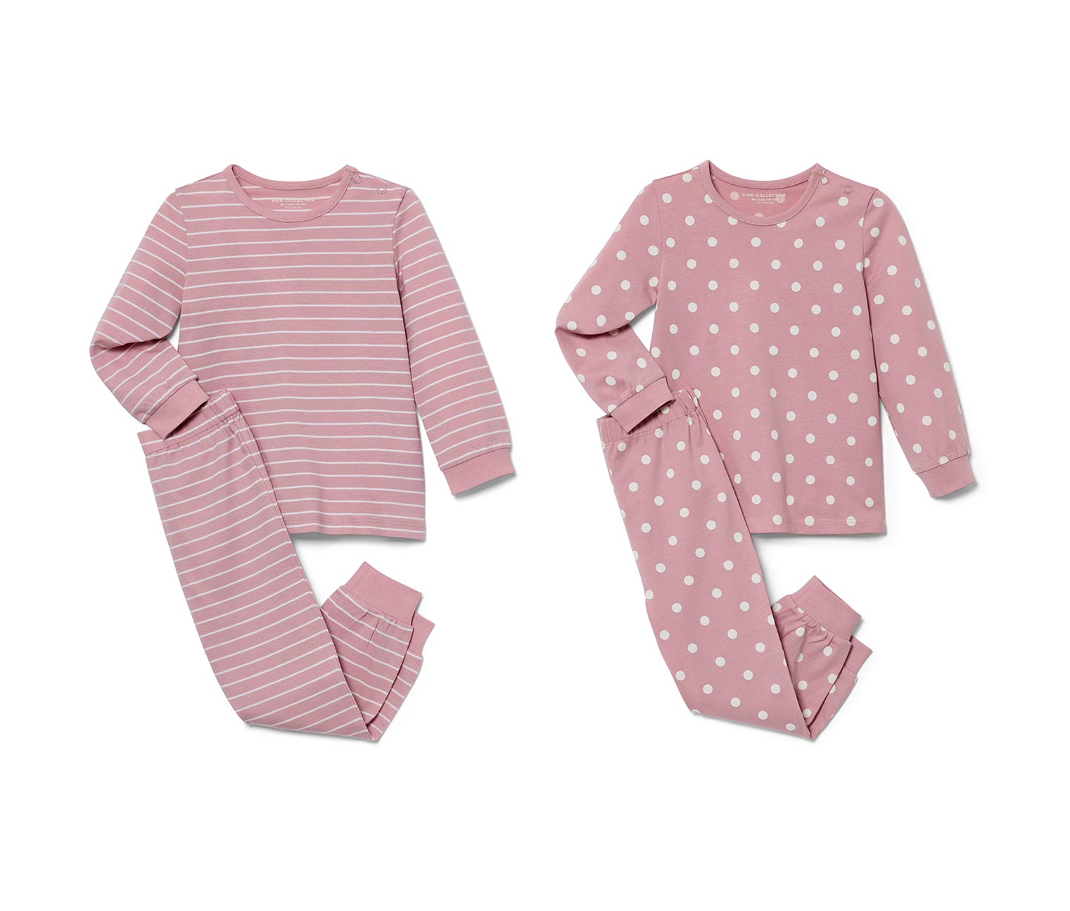 Thumbnail - Tchibo - 2 Kinder-Pyjamas - Mädchen - Gr. 134/140 - weiß