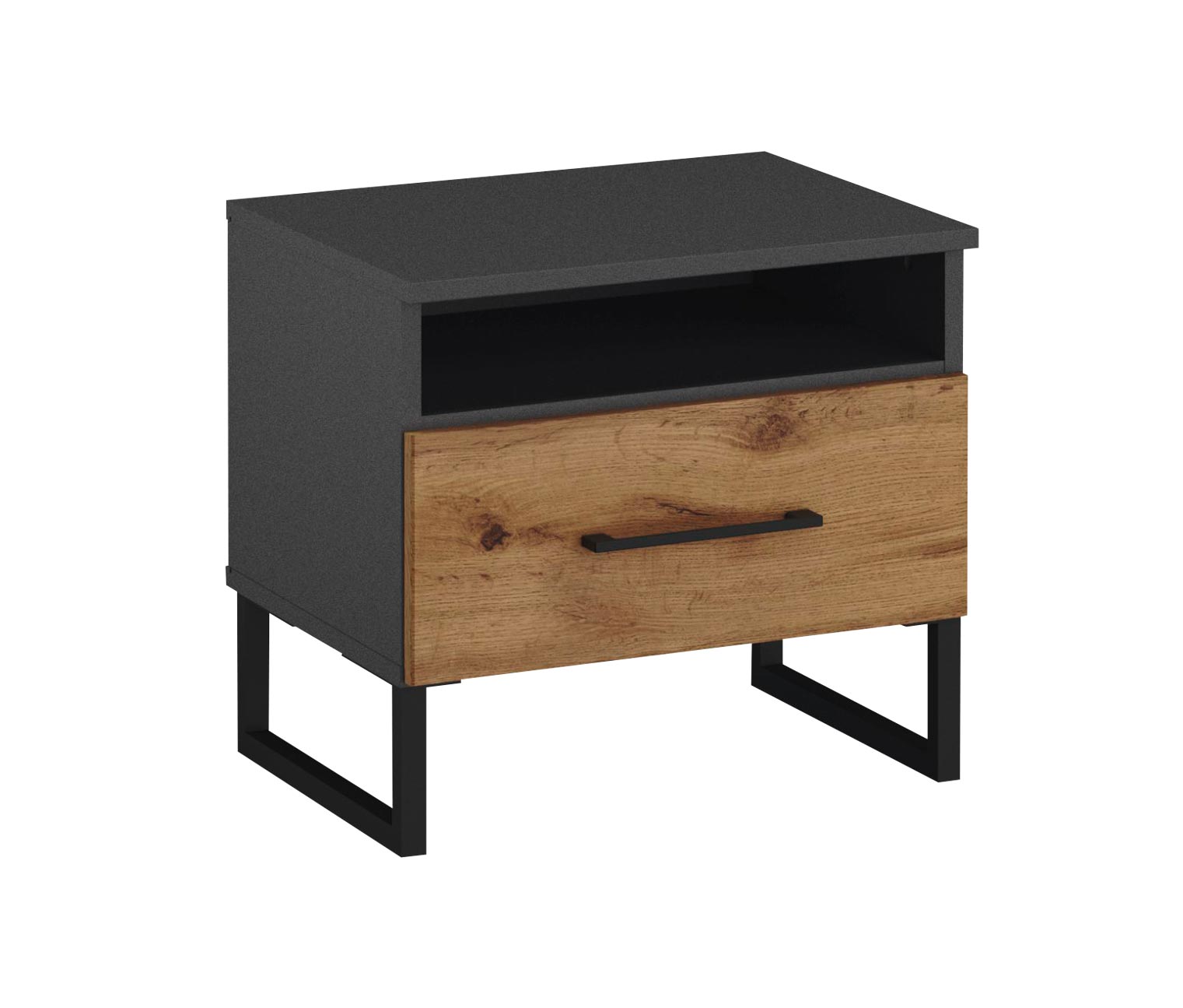 Thumbnail - rauch Set »Butte« - 145x207x101cm - grau - Holz / Metall