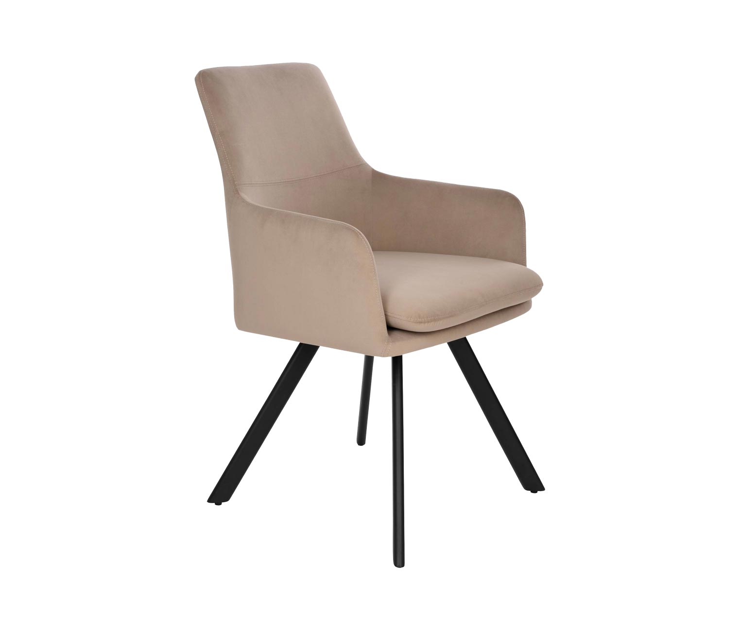 Thumbnail - Eglo 2er-Set Stühle »Apalit« - 60x57,5x86cm - schwarz - Metall / Polyester