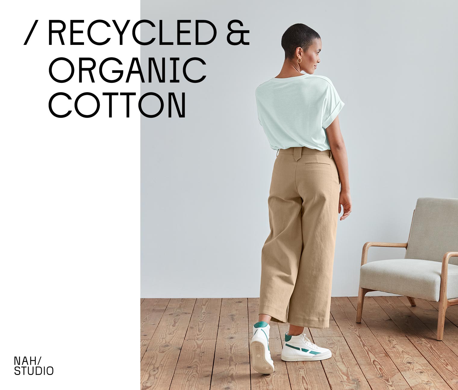 Thumbnail - Nah/Studio Culotte - recycelte Baumwolle - Gr. 40 - braun