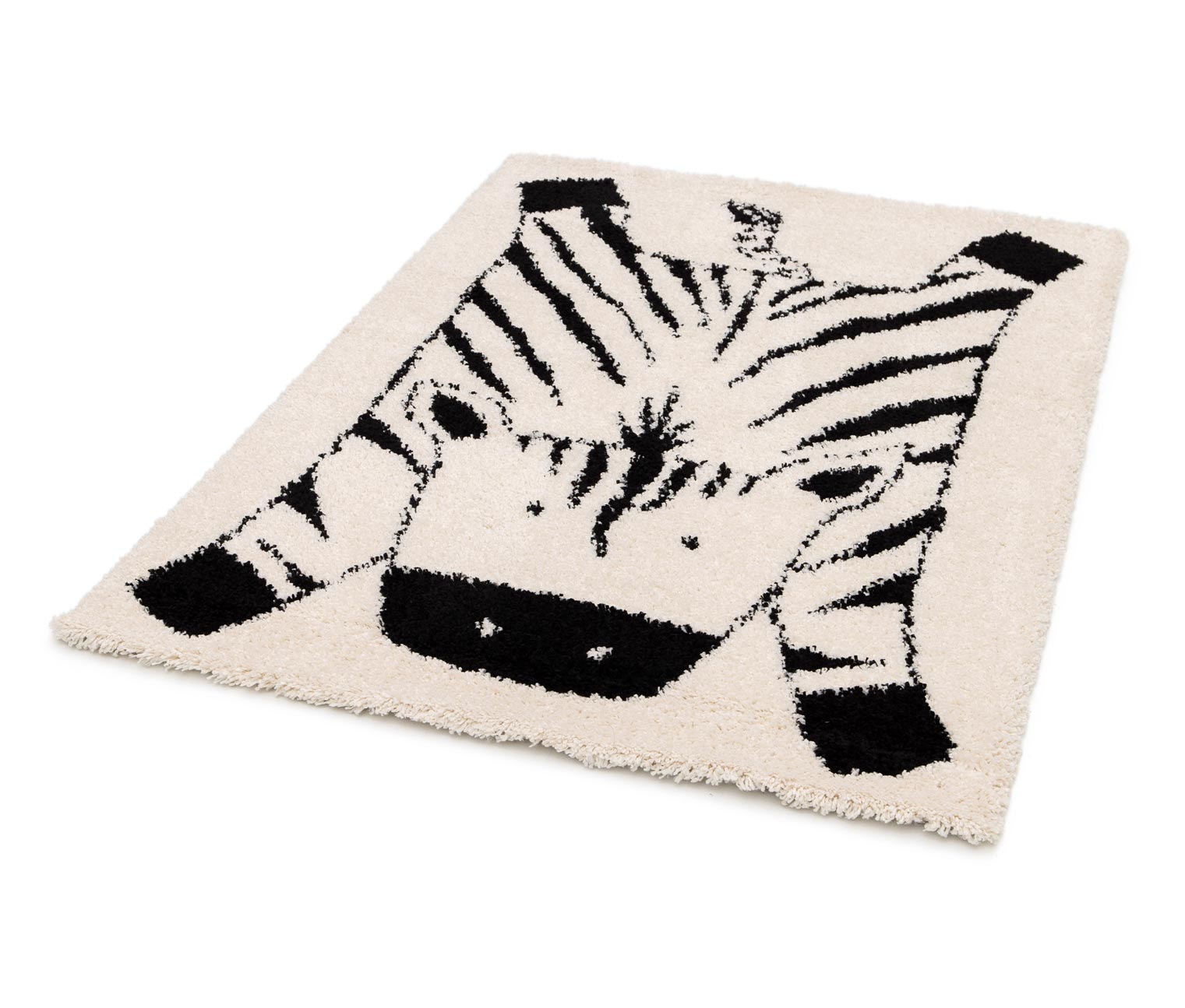 Thumbnail - Tchibo - Kinderteppich Nomad Zebra - weiß