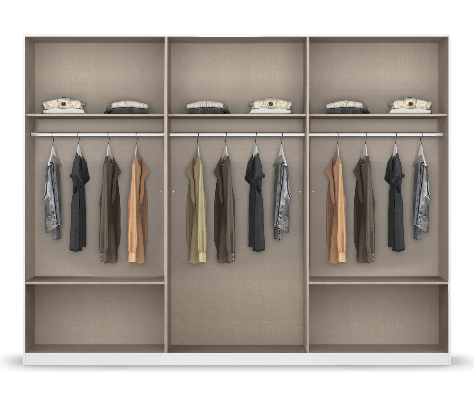 Thumbnail - rauch Drehtürenschrank »Skandi« - 271x54x210cm - braun - Holz