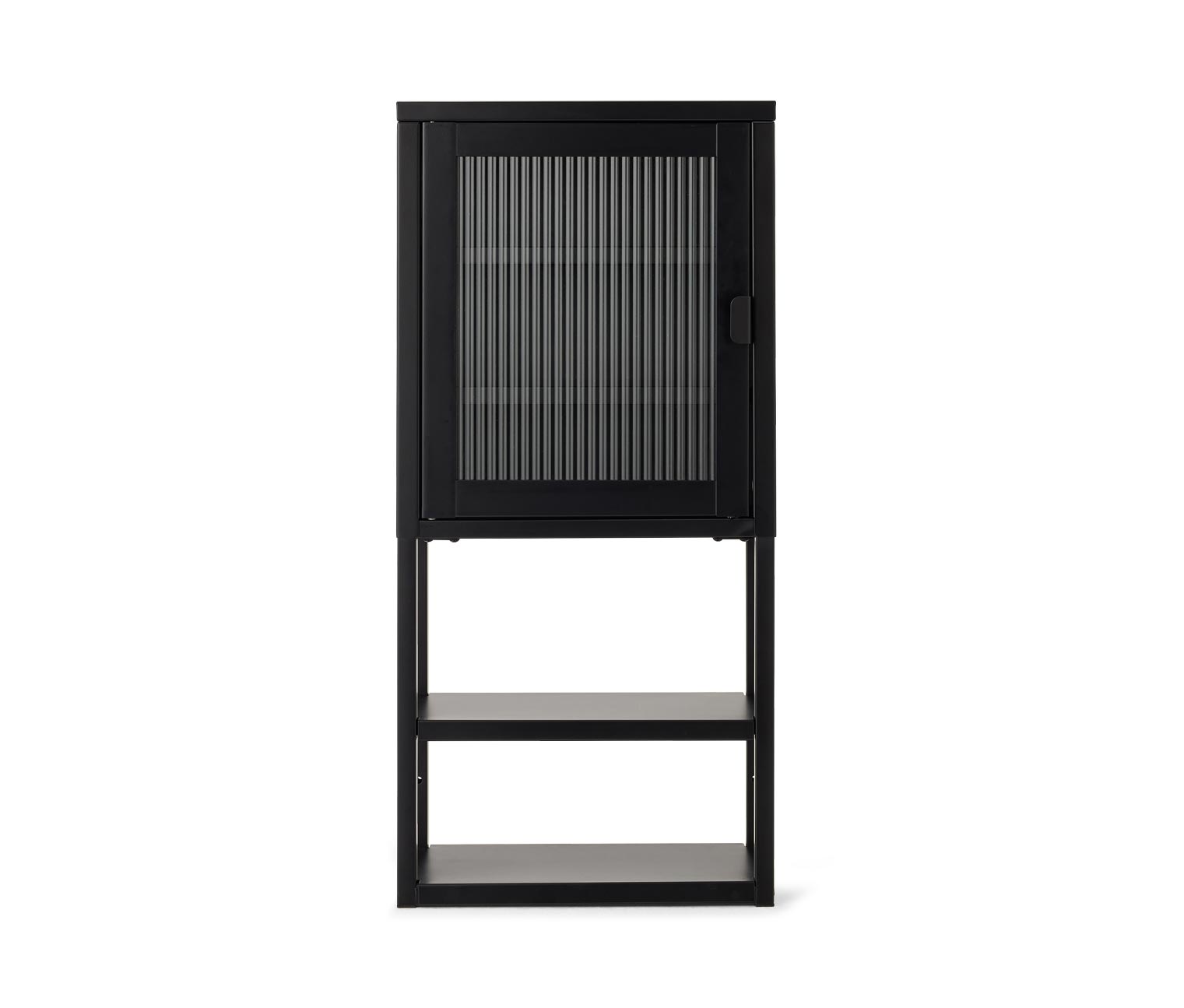 Thumbnail - Tchibo - Wandschrank mit Glastür - 40x18x85,5cm - schwarz - Metall / Glas