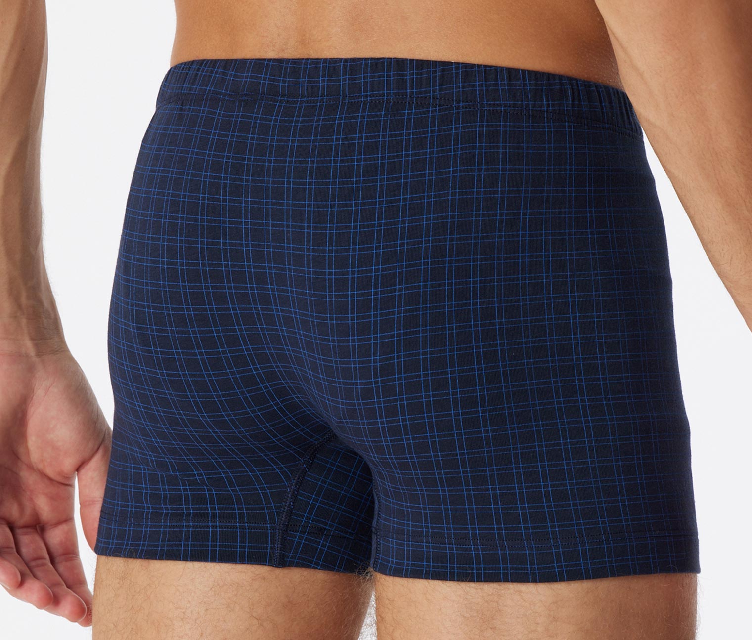 Thumbnail - Schiesser Shorts - Gr. Xxl/8 - dunkelblau/kariert