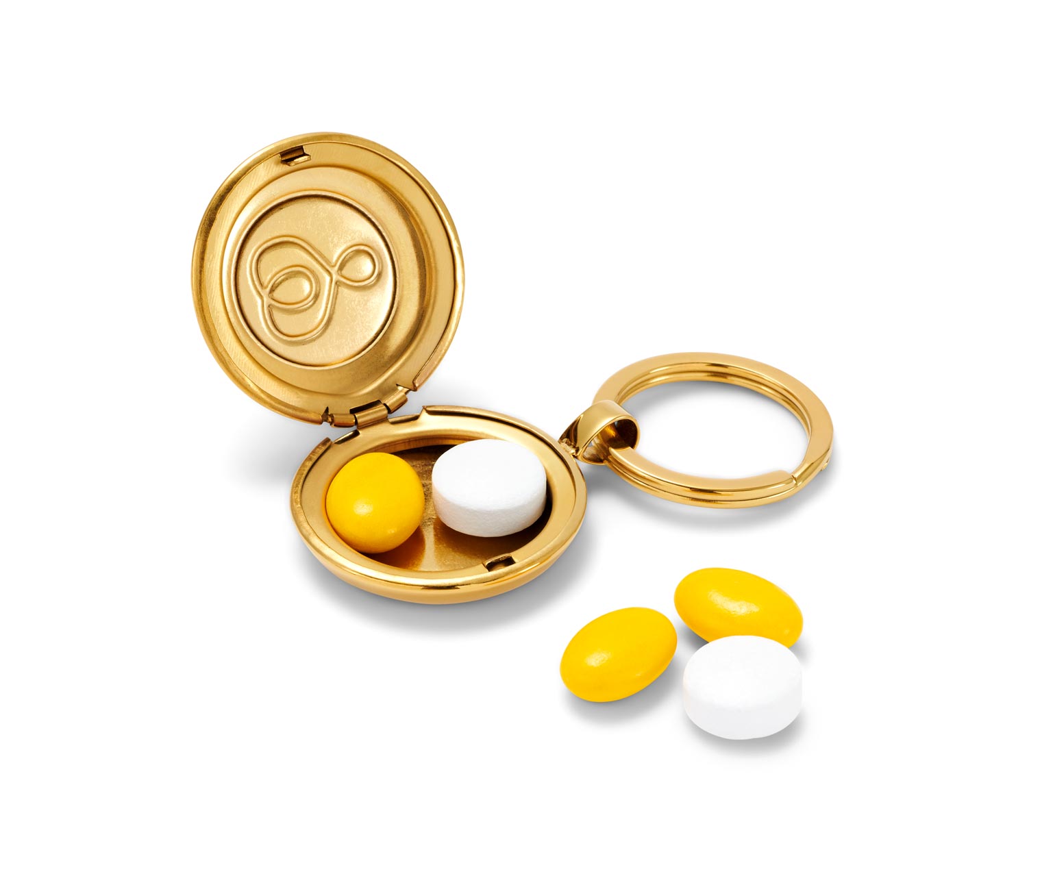 Thumbnail - Tchibo - Pillendosen-Schlüsselbund - gold