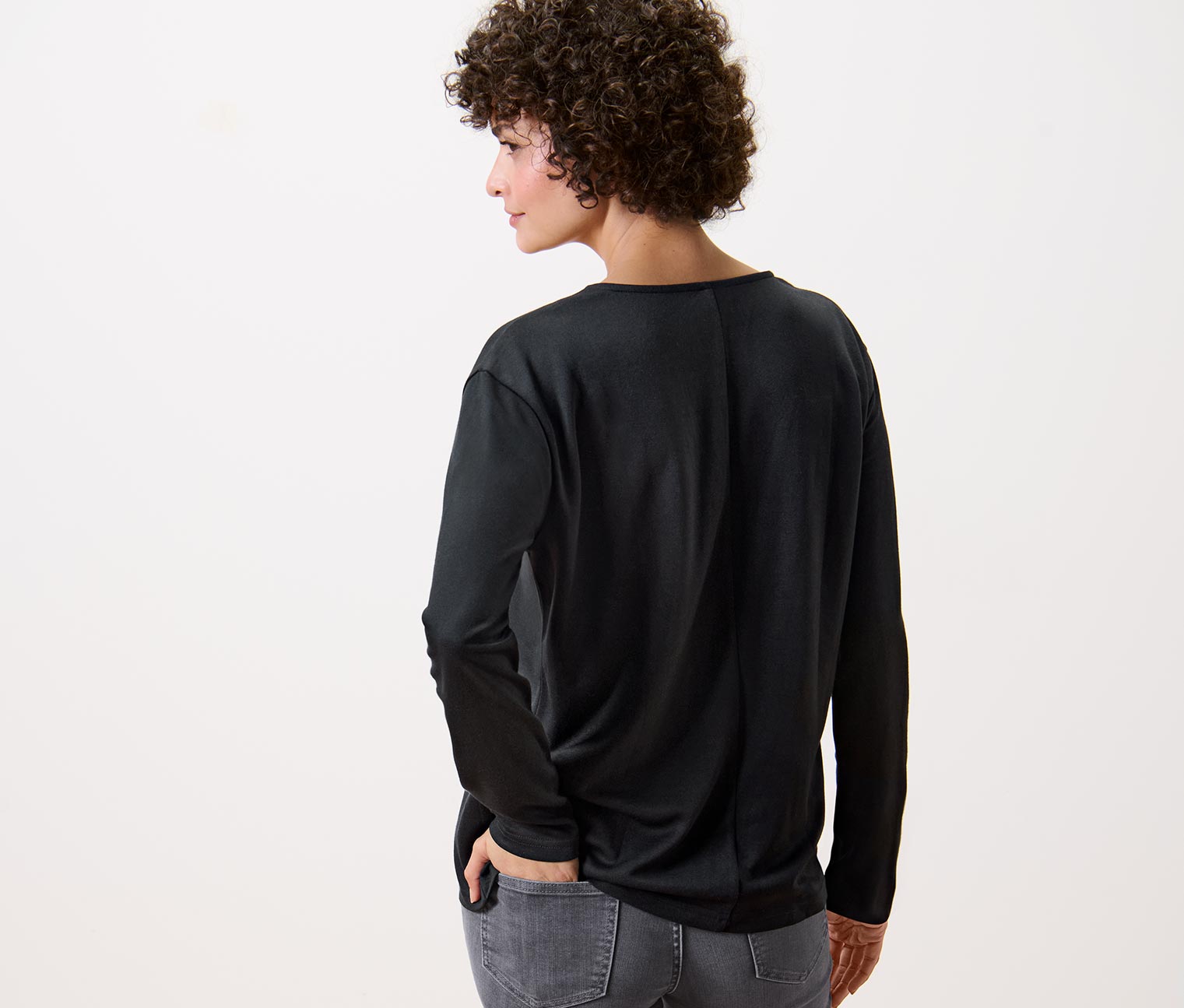 Thumbnail - Tchibo - Blusenshirt - Damen - Gr. XL - schwarz
