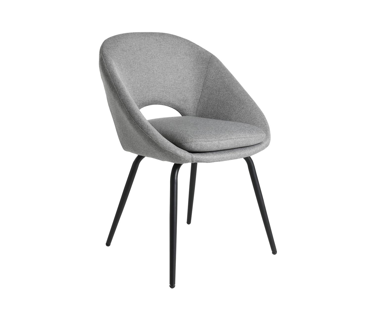 Thumbnail - Eglo 2er-Set Stühle »GuaGua« - 53x56x80cm - schwarz - Metall / Polyester