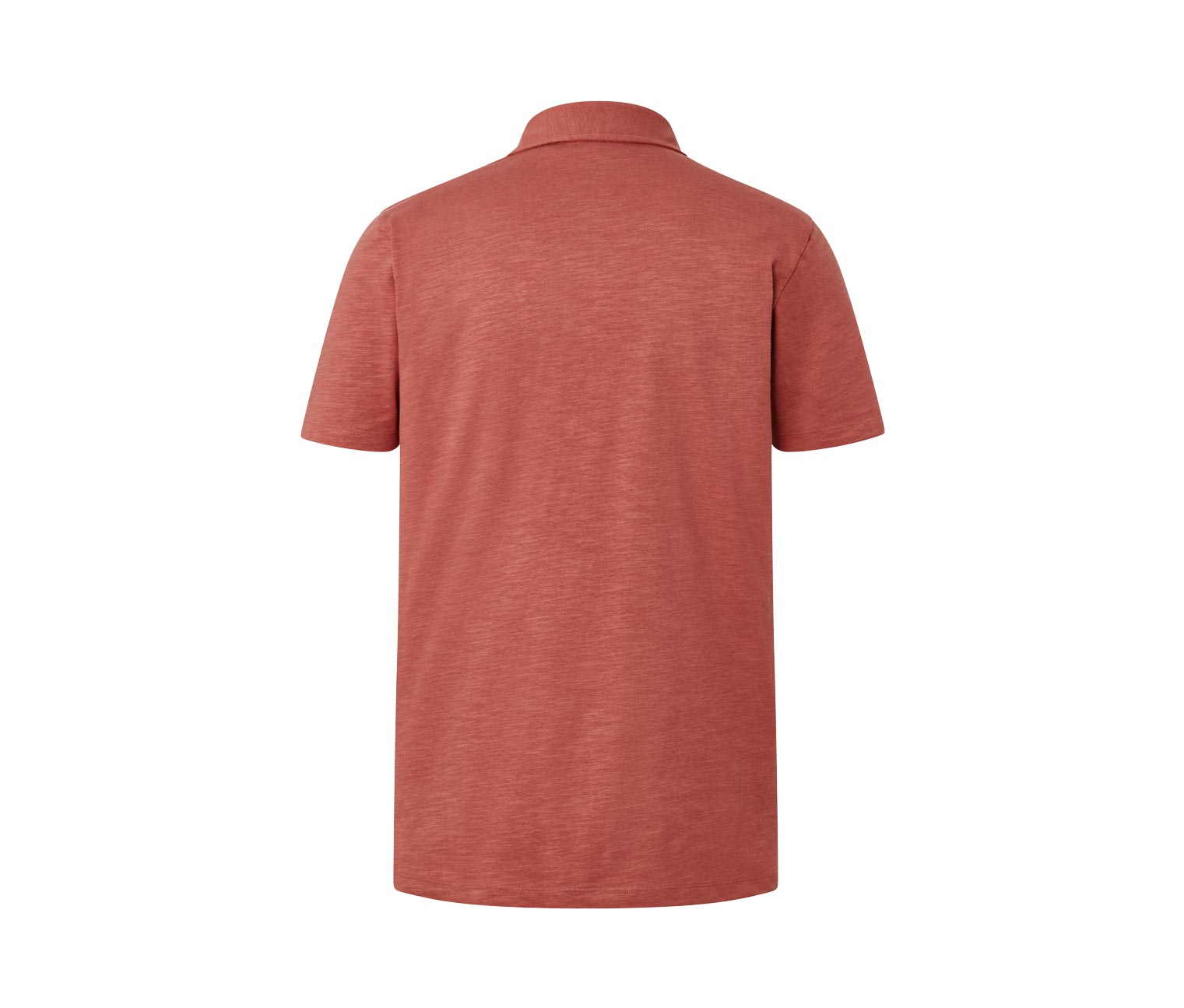 Thumbnail - Tchibo - Jersey-Poloshirt - Herren - Gr. S - terrakotta