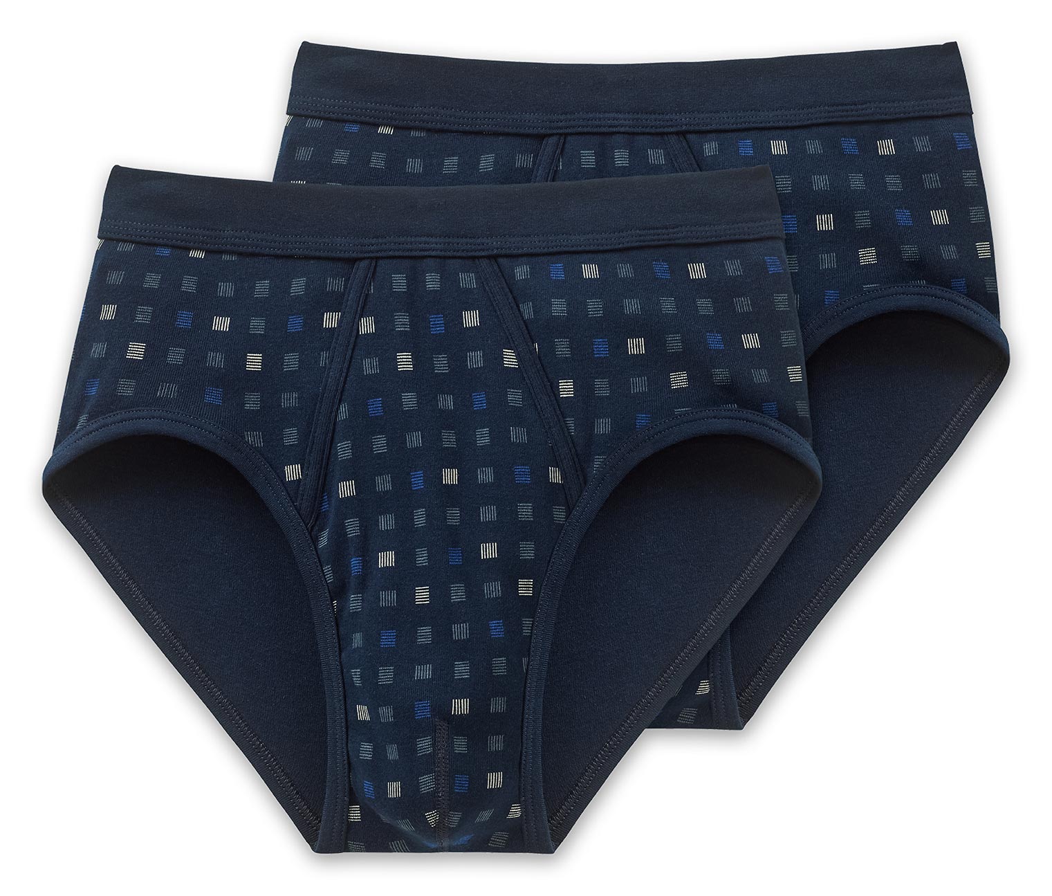Thumbnail - 2 Schiesser Slips in Feinripp - Herren - Gr. Xxl/8 - dunkelblau