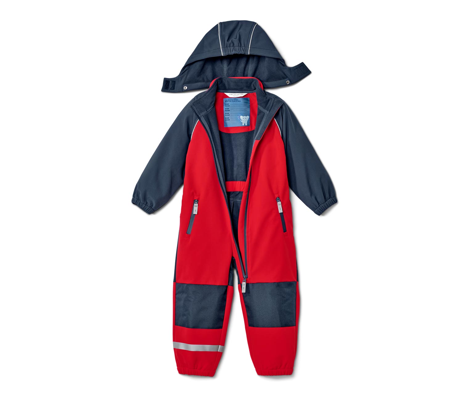 Thumbnail - Tchibo - Kinder-Softshell-Einteiler - Herren - Gr. 86/92 - dunkelblau
