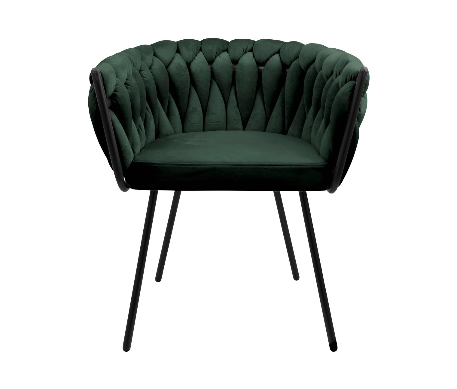Thumbnail - Eglo Stuhl »Manambolosy« - 63x54x106cm - schwarz - Polyester / Schaumstoff / Metall