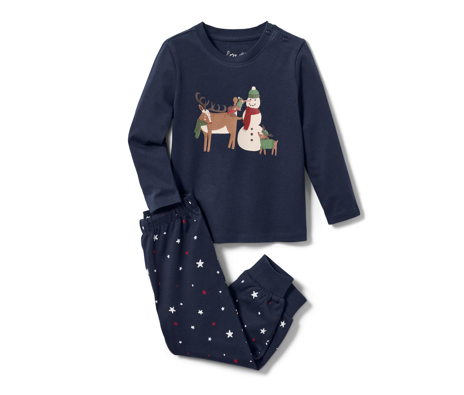 Thumbnail - Tchibo - Kleinkind-Jersey-Pyjama - Herren - Gr. 98/104 - dunkelblau
