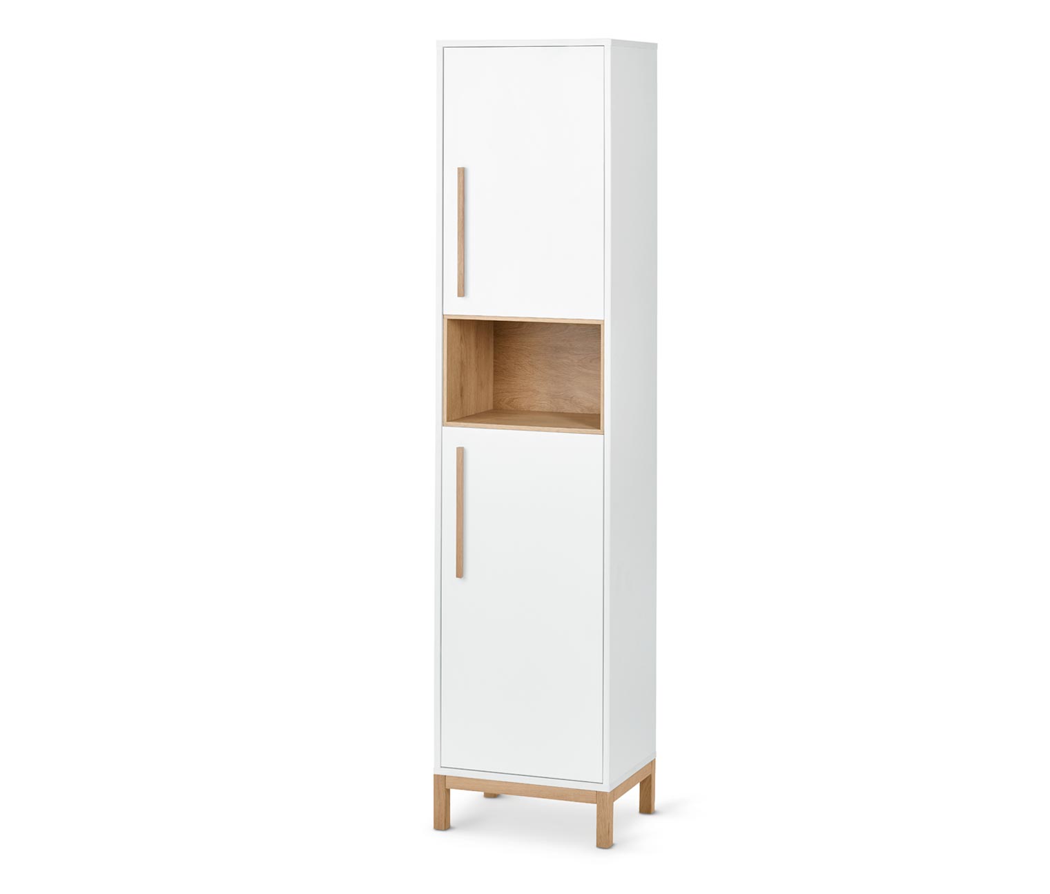 Thumbnail - Tchibo - Bad-Hochschrank »Eklund« - 45x35x190cm - braun - Holz / Eichenholz / Holz