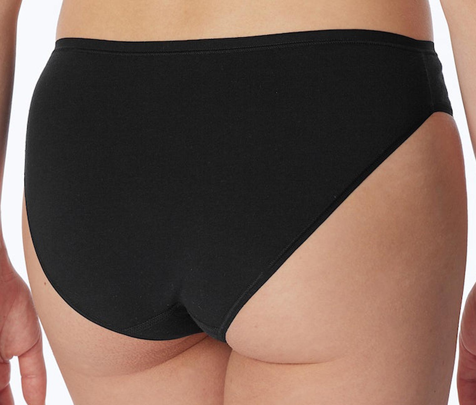 Thumbnail - 2 Schiesser Minislips mit Bio-Baumwolle - Damen - Gr. 44 - schwarz