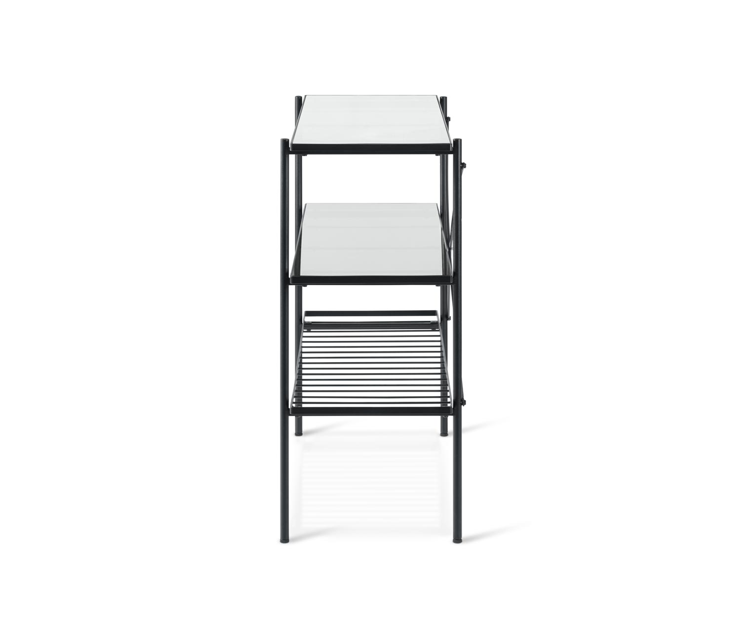 Thumbnail - Tchibo - Konsole - 120x39,5x85cm - schwarz - Stahl / Glas / Glas